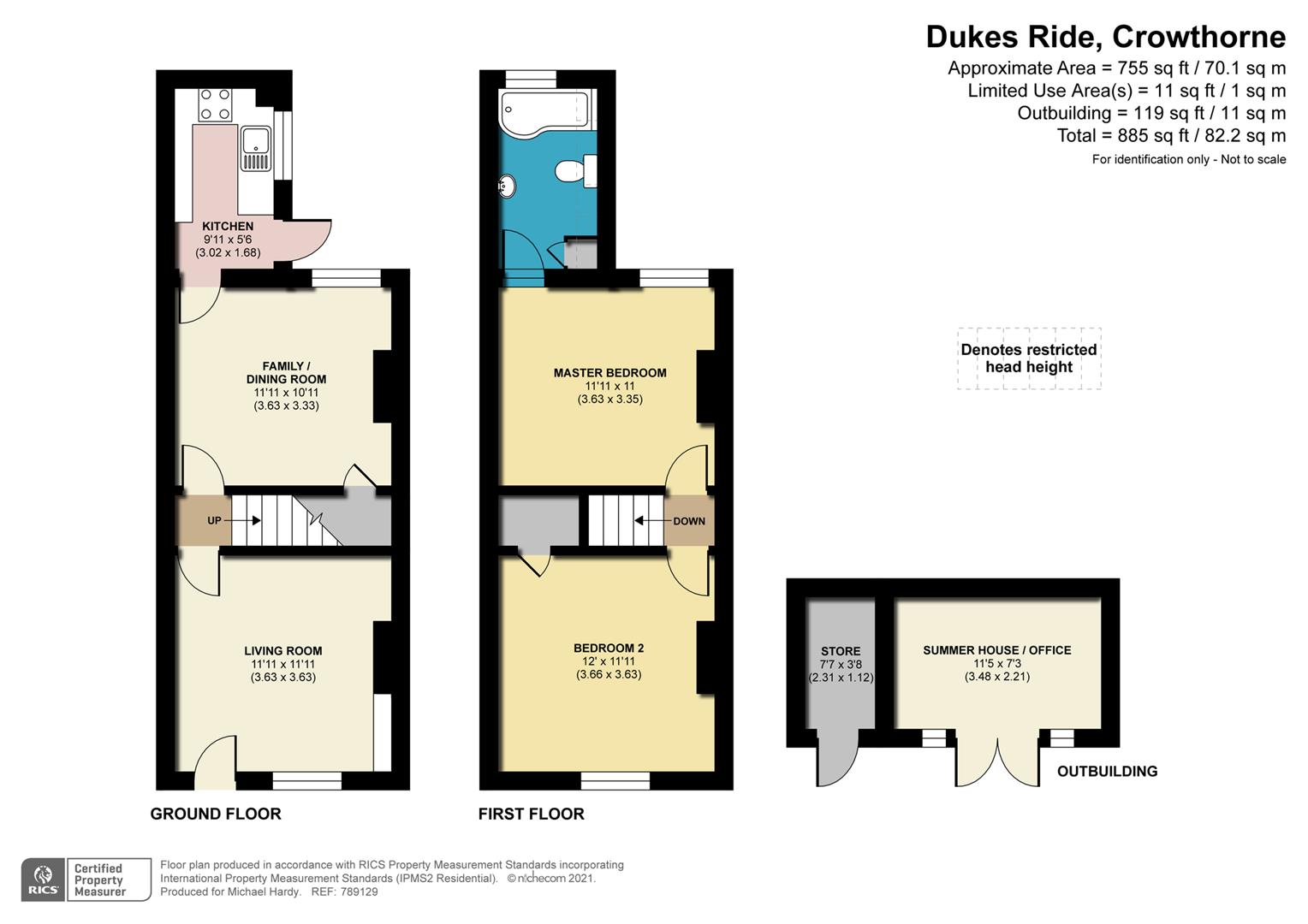 Dukes Ride, Crowthorne, Berkshire RG45, 2 bedroom semidetached house