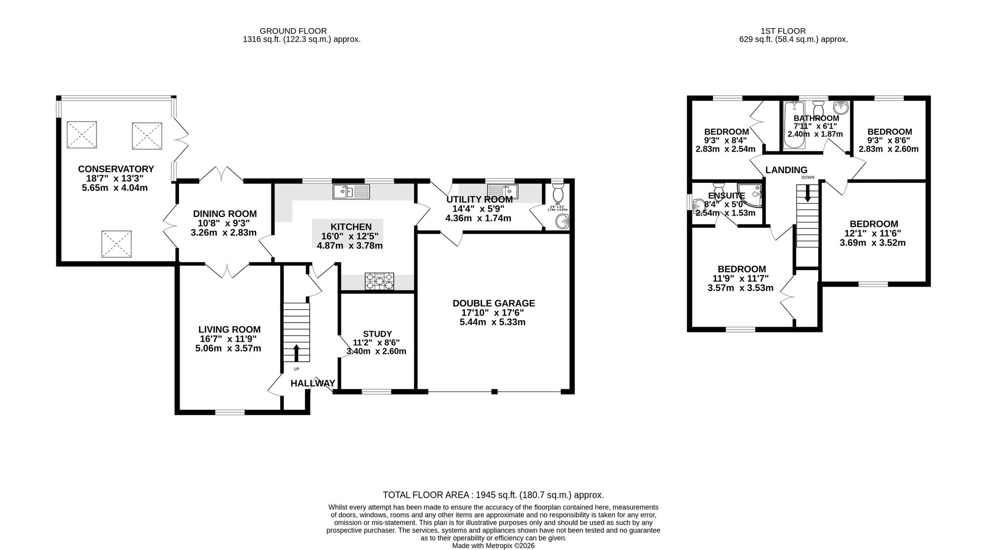 9 Oakleigh Court, Cwmbran floorplan