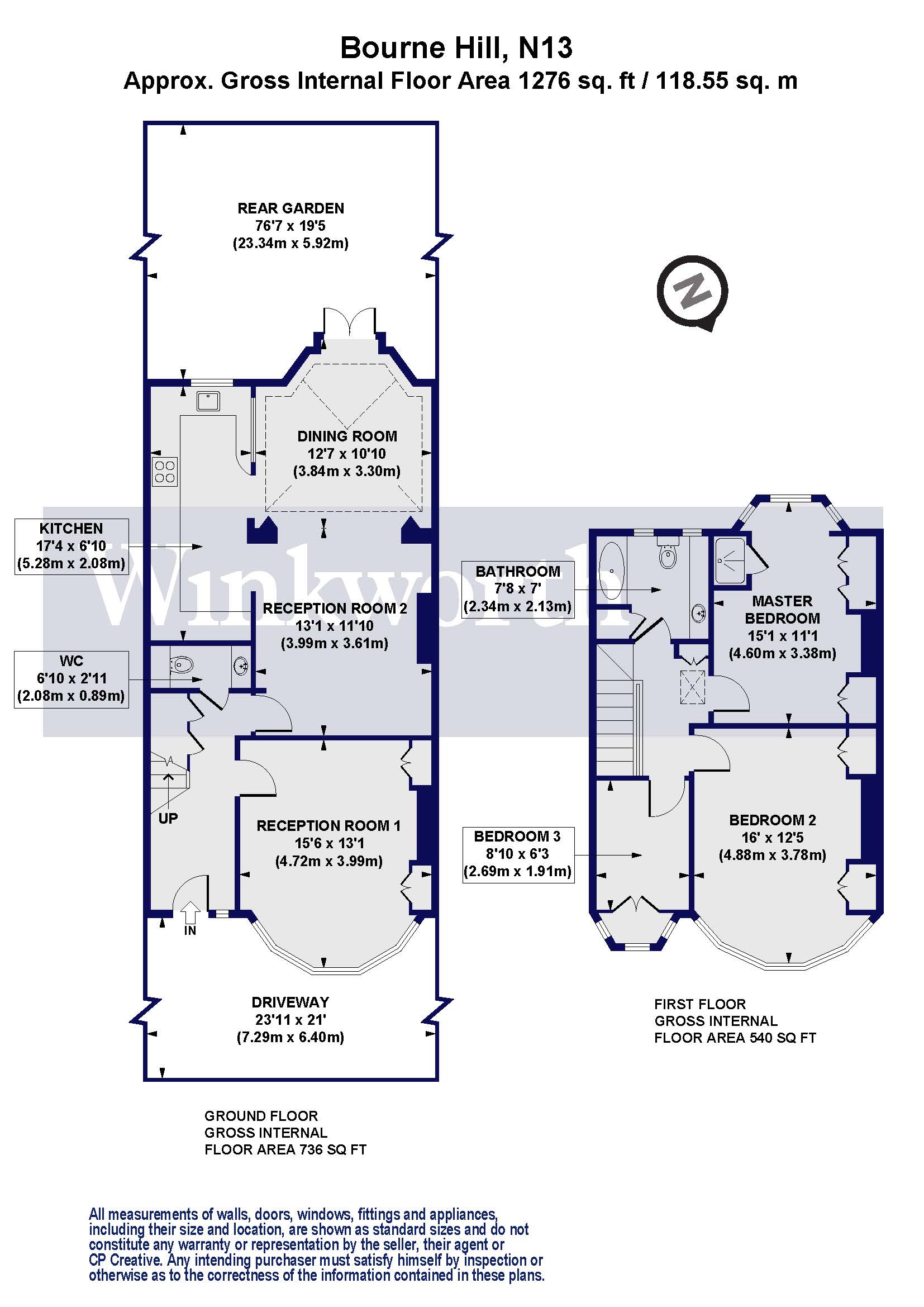 3 Bedrooms Terraced house for sale in Bourne Hill, London N13