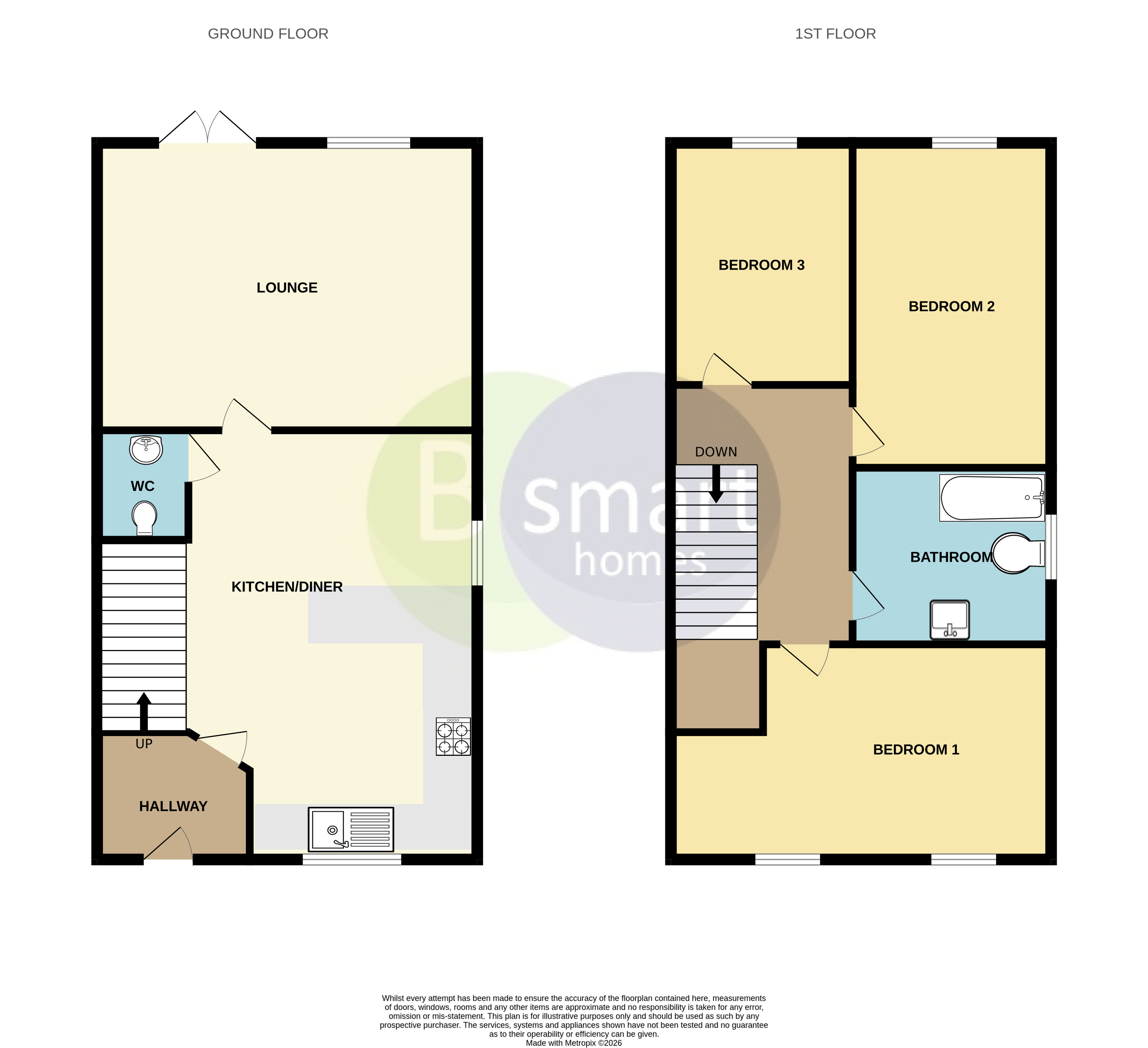83, Sanderson Way, Mexborough floorplan