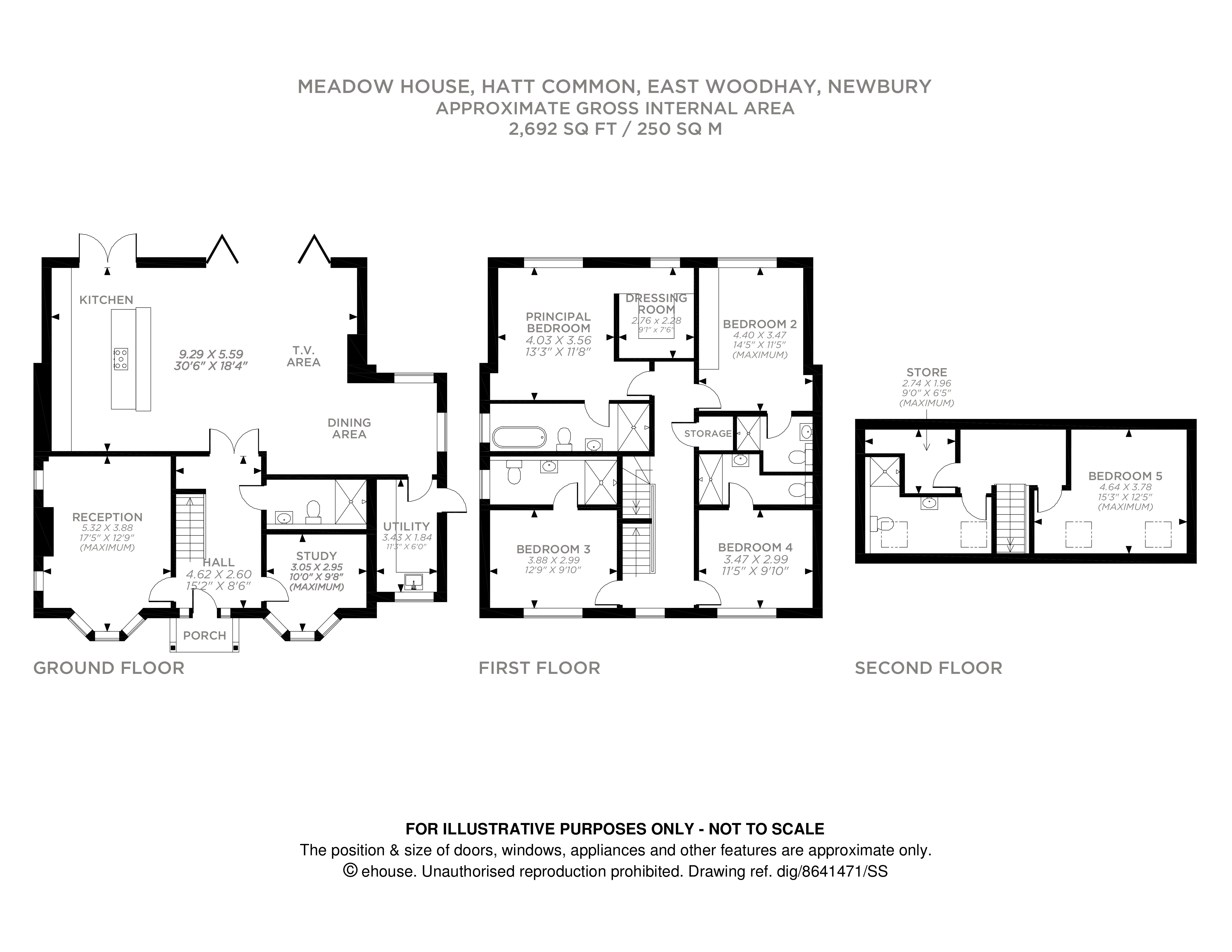Meadow House,, Hatt Common, Newbury floorplan