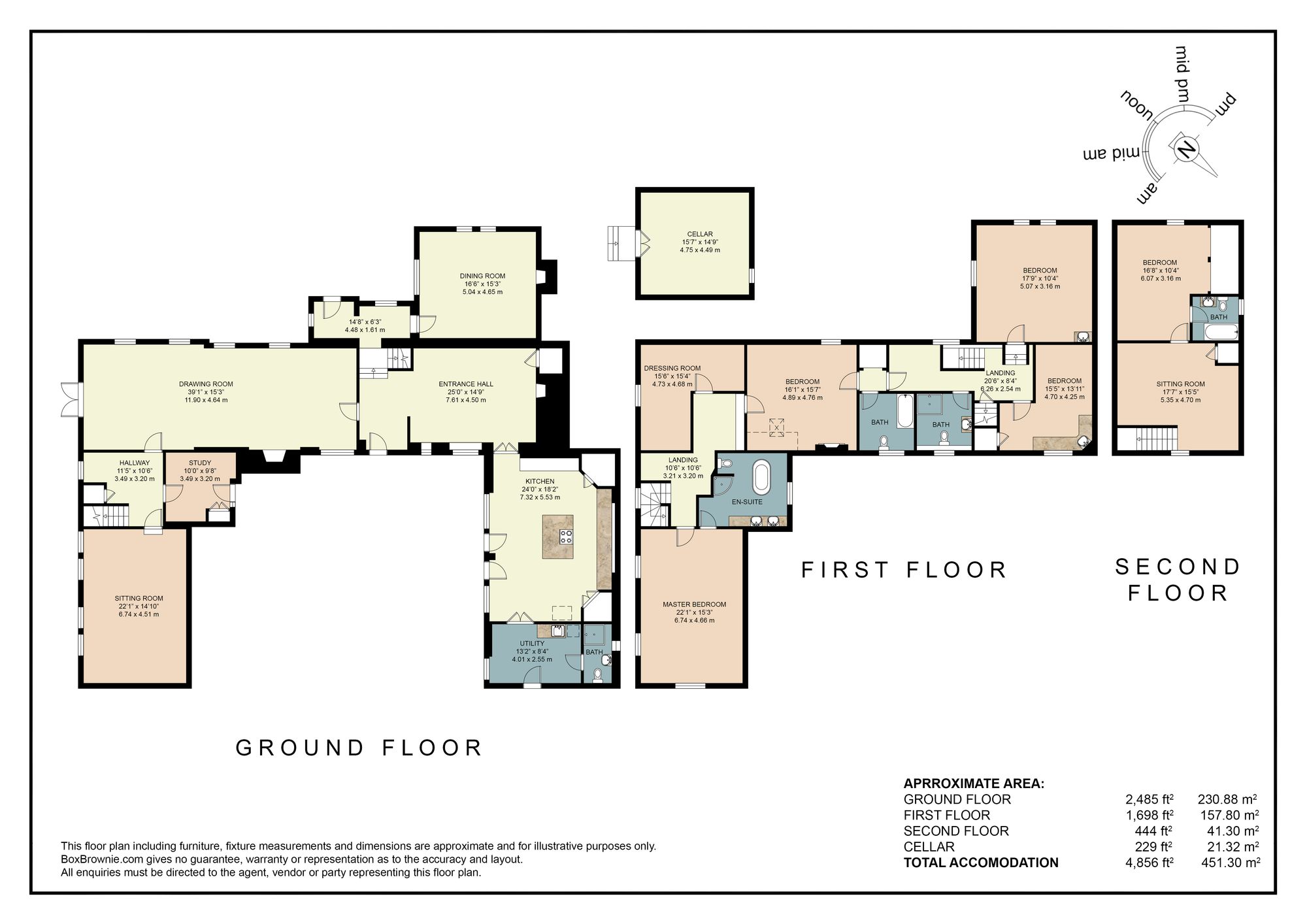 Priors Court, Ledbury floorplan