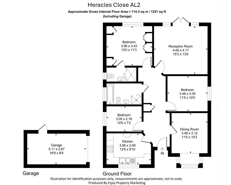 2, Heracles Close, St. Albans floorplan