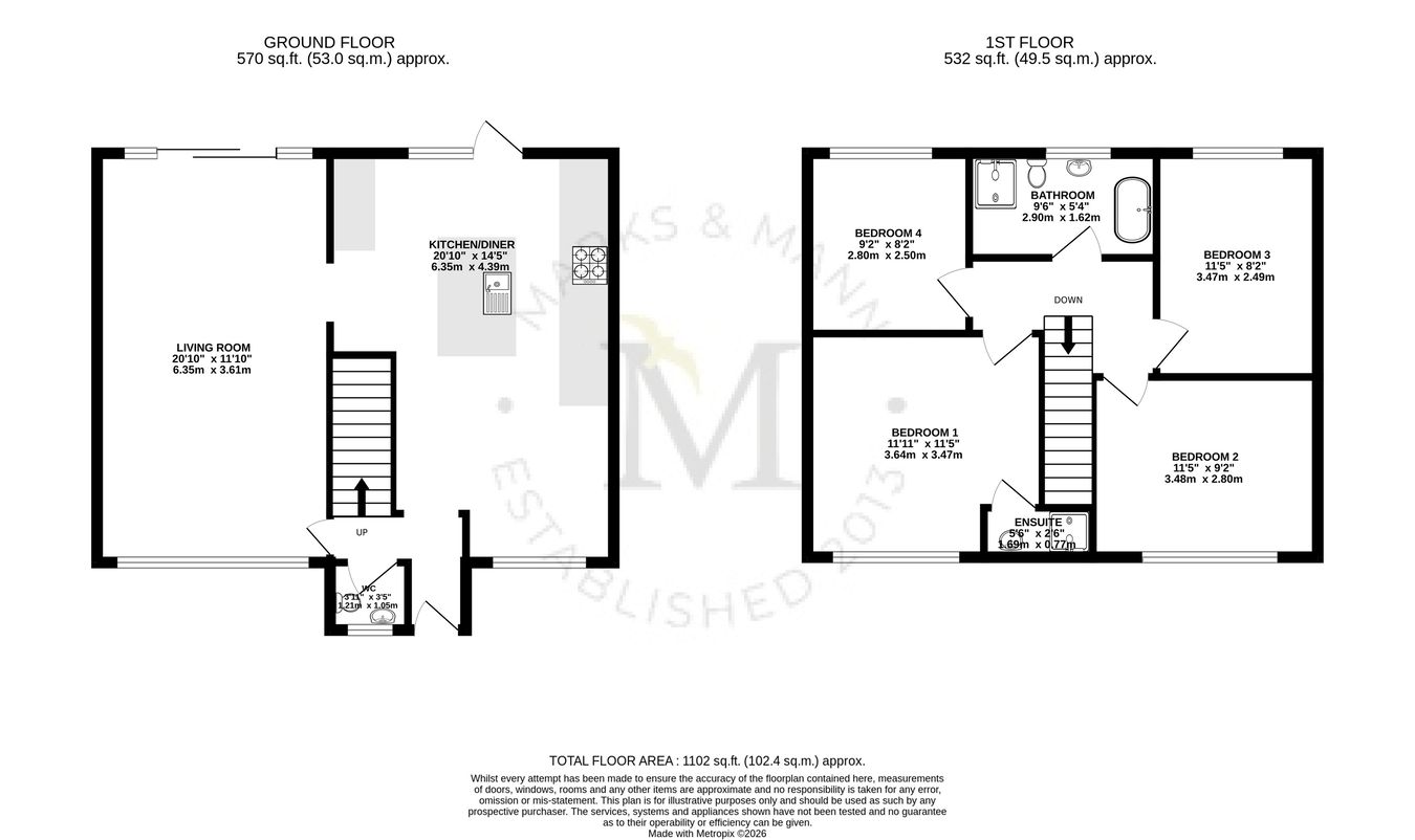 14, Badgers Bank, Ipswich floorplan