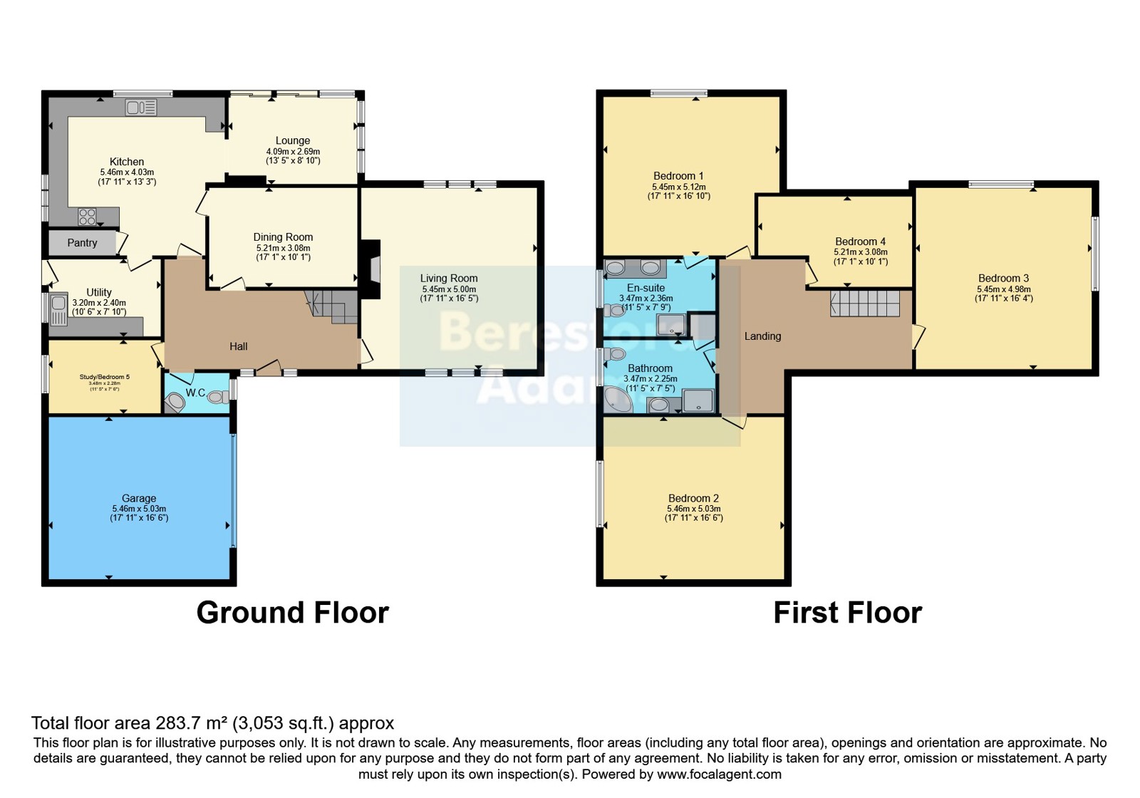 Hanner Coron,, Ffordd Y Glyn, Llanbedrog floorplan