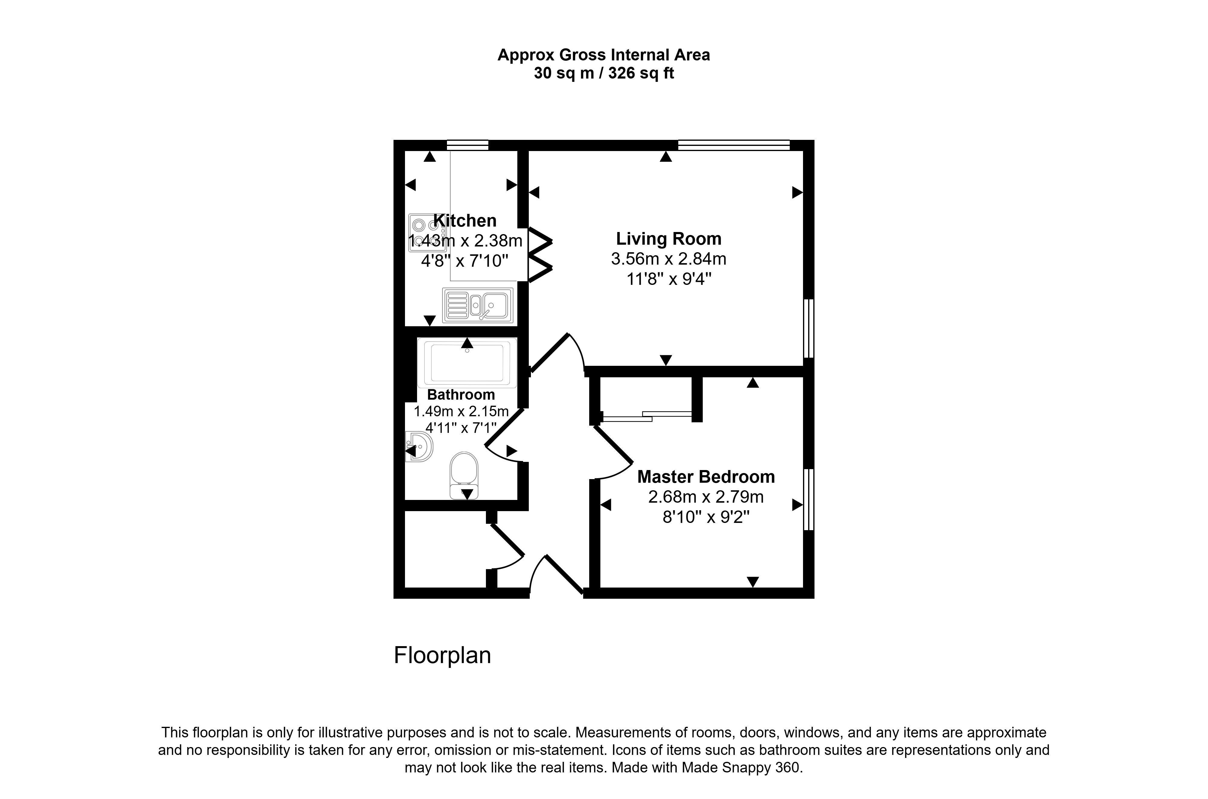 16 Oriole House, Lyndhurst Road, Newcastle upon Tyne floorplan