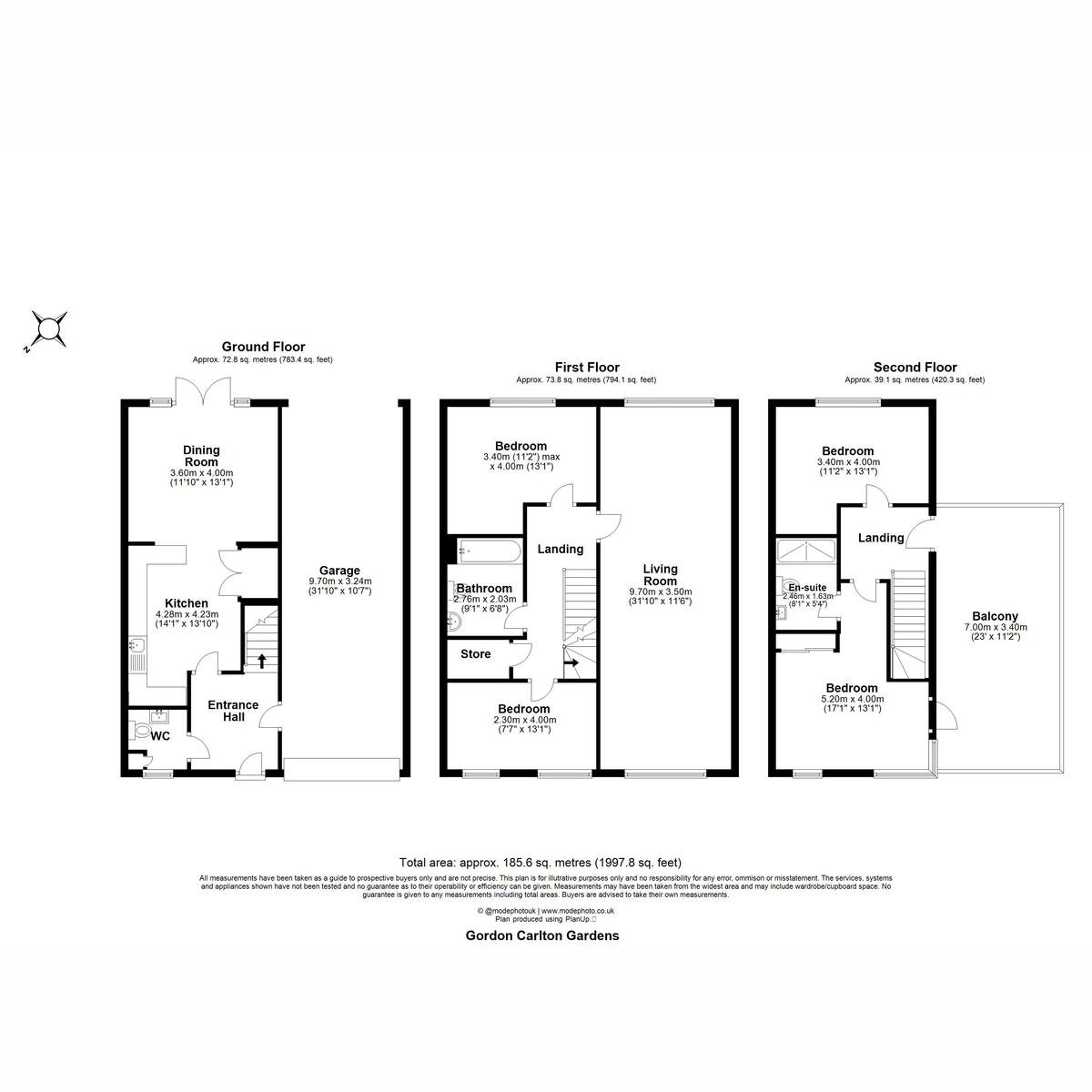 16, Gordon Carlton Gardens, Beaulieu Park floorplan