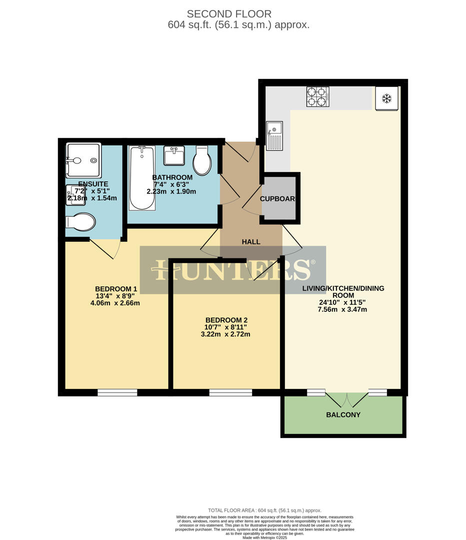 Flat 58 Cannock Court, 3, Hawker Place, London floorplan