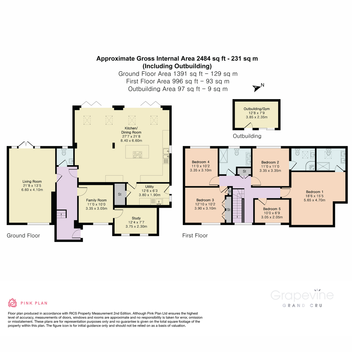 68, Wessex Gardens, Reading floorplan