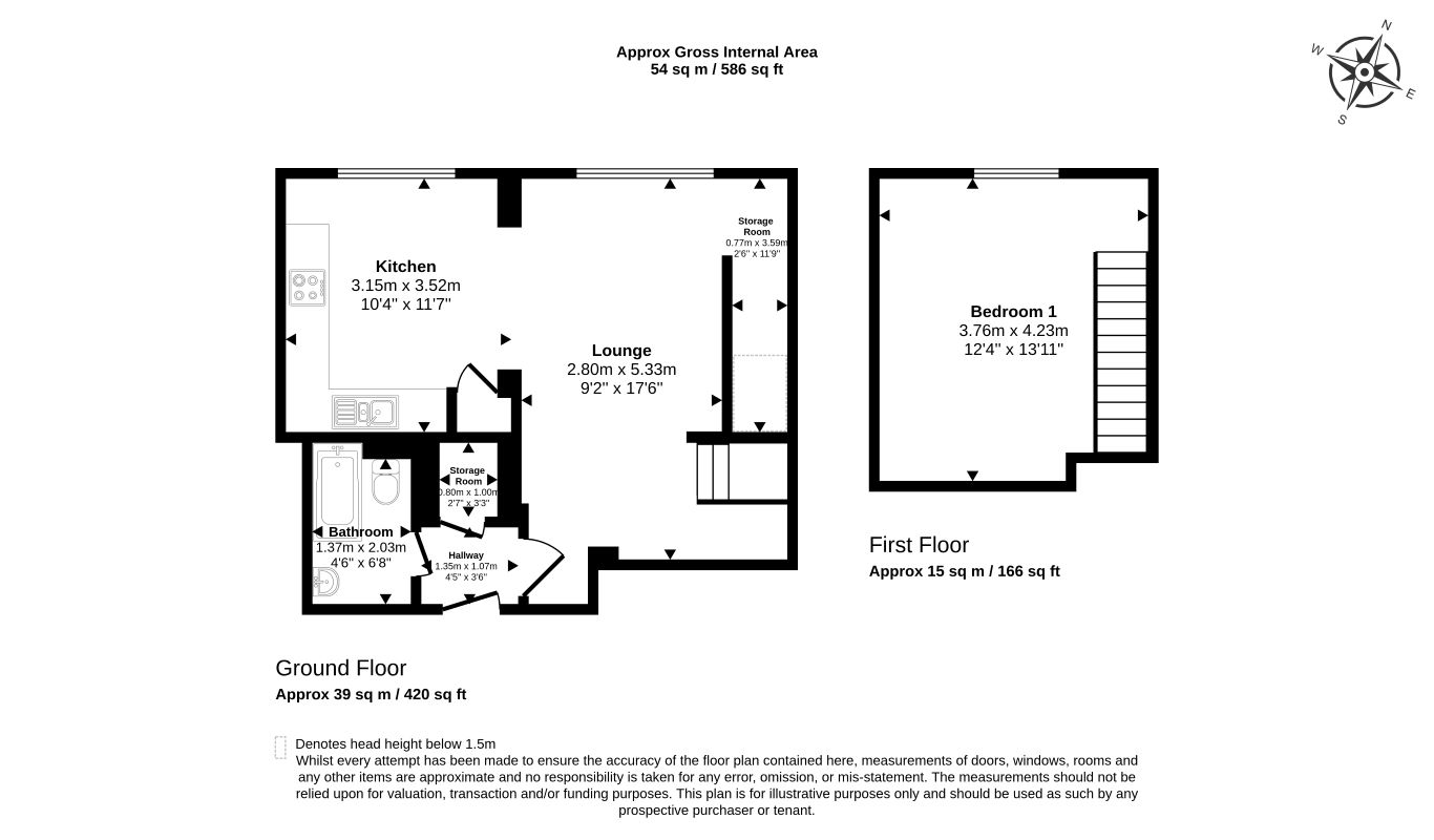 Flat 29 The Old School Rooms, Great Moor Street, Bolton, Lancashire, BL1 1NR floorplan
