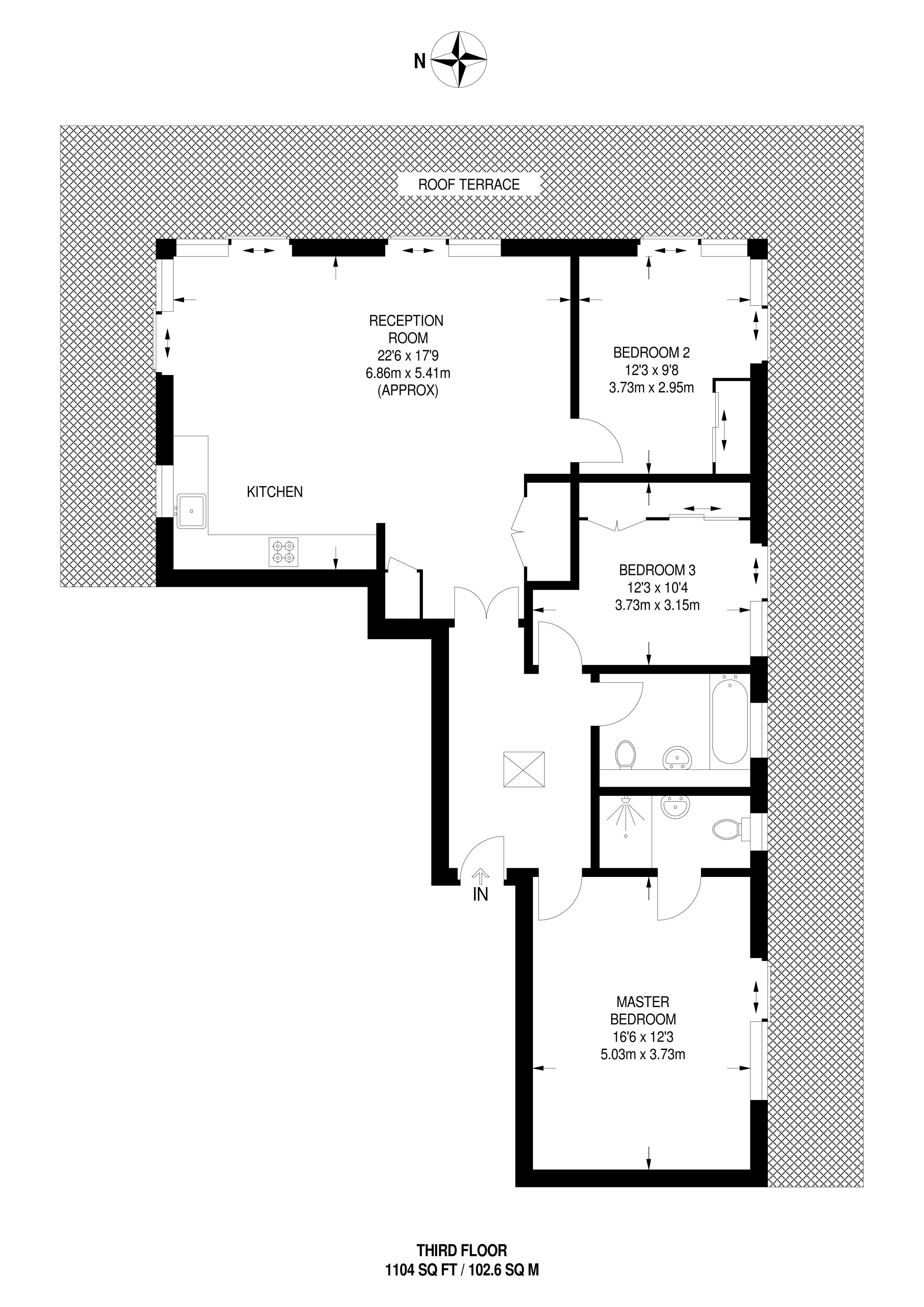 3 Bedrooms Flat to rent in Chatsworth Lodge, Chiswick W4