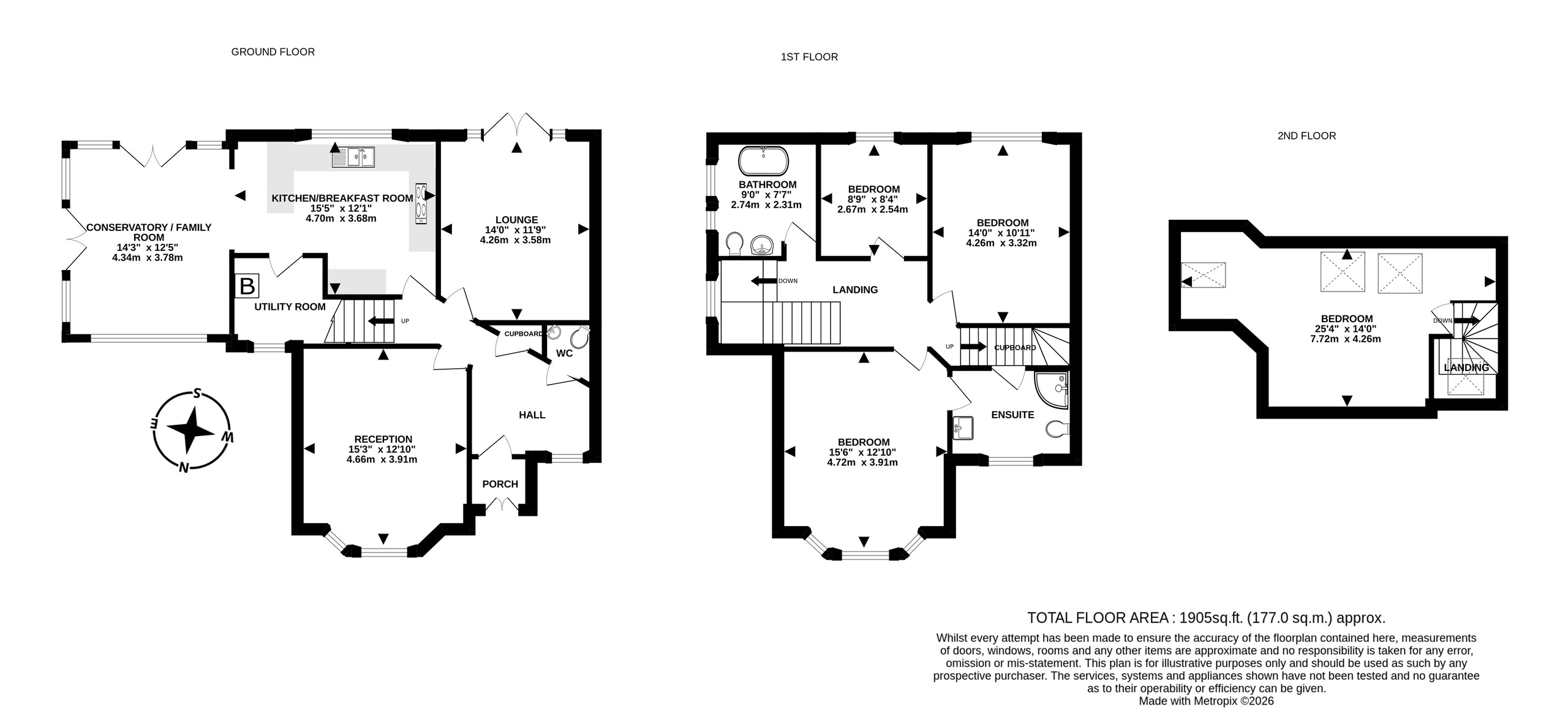 276 Canford Lane, Bristol floorplan
