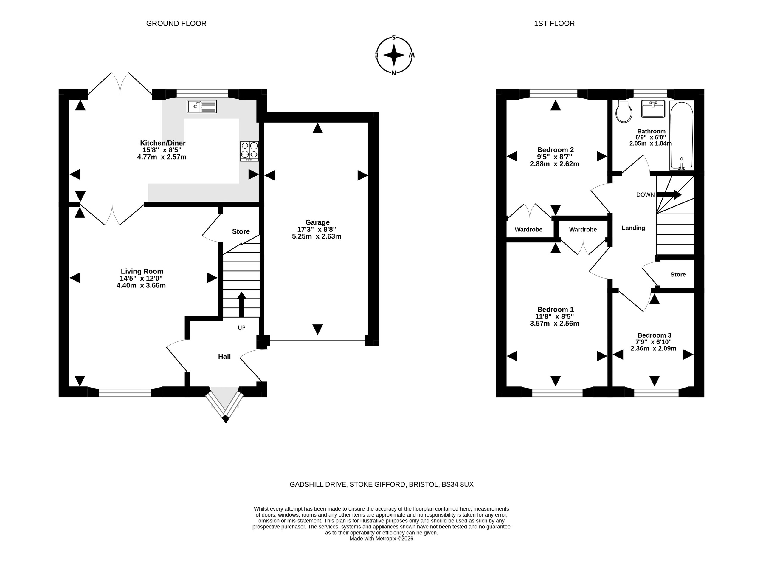14 Gadshill Drive, Bristol floorplan