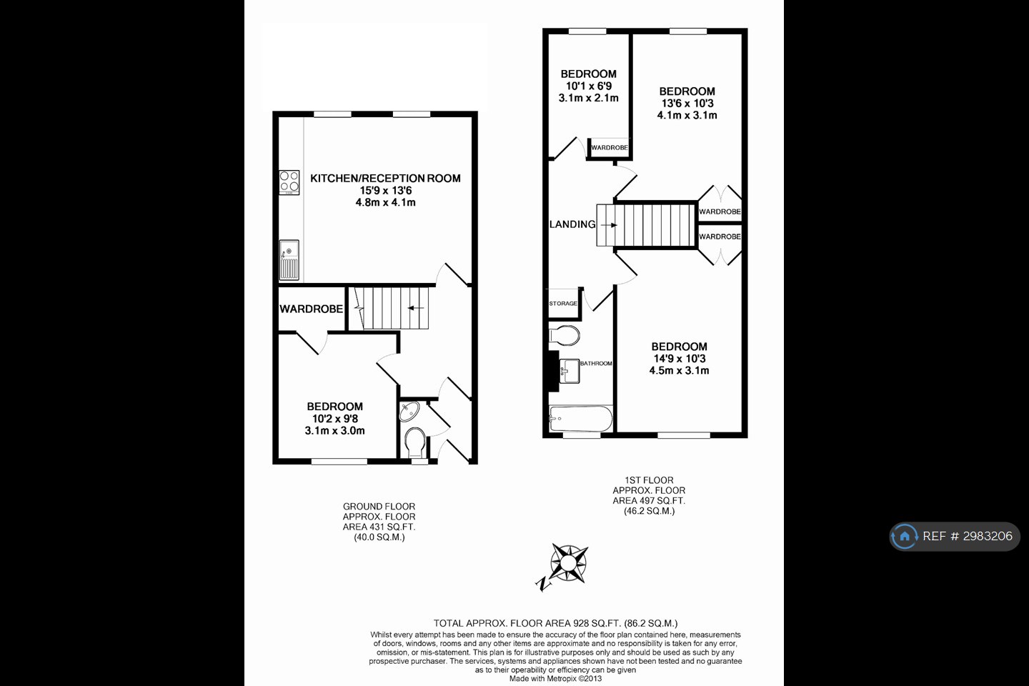 Flat, Trimdon Plender St, London floorplan