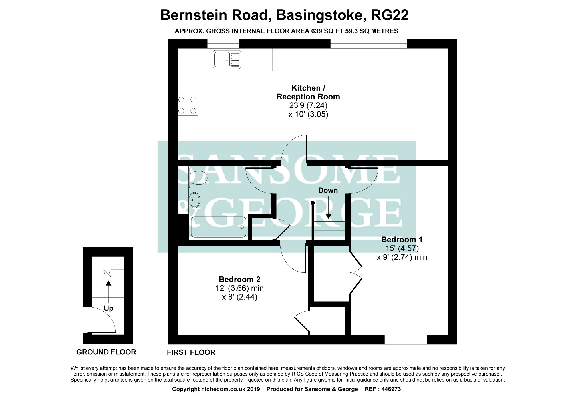 2 Bedrooms Maisonette for sale in Bernstein Road, Basingstoke, Hampshire RG22