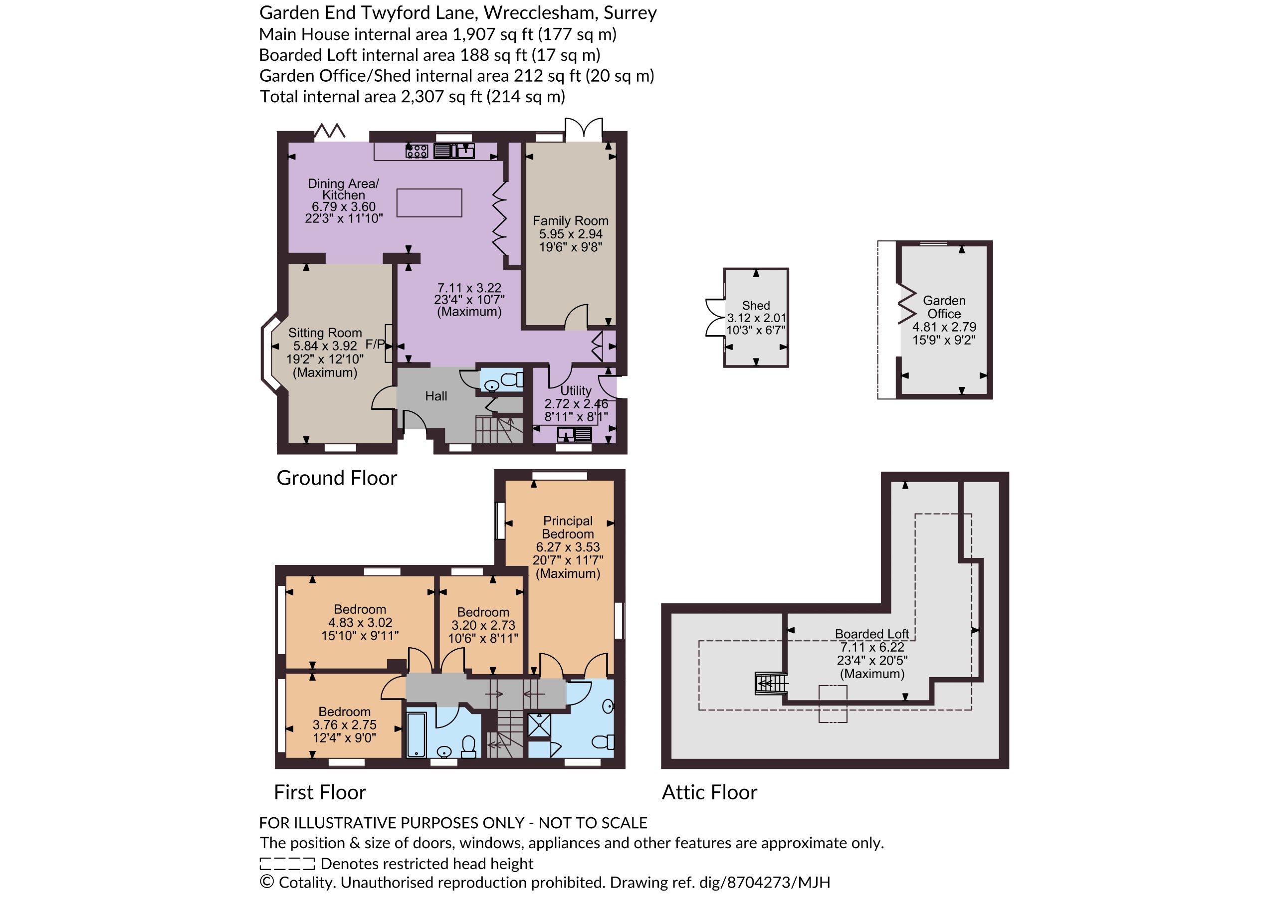 Garden End,, Twyford Lane, Farnham floorplan
