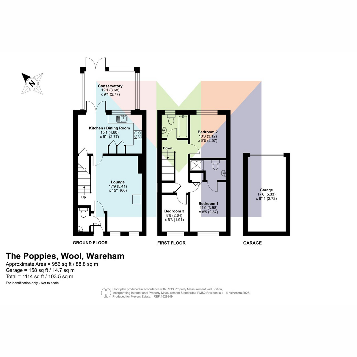 2, The Poppies, Wareham floorplan