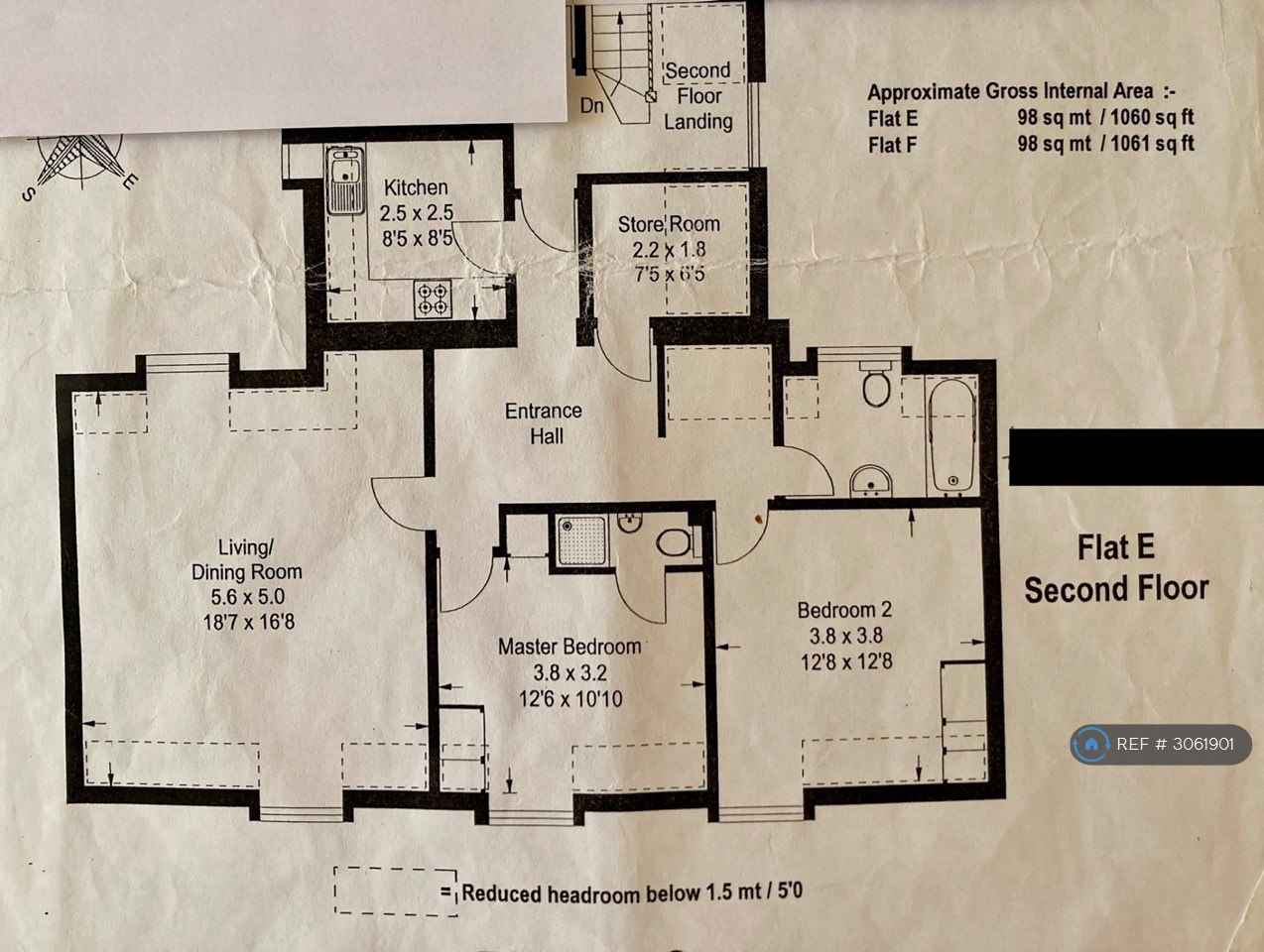 Flat E, Avondale Avenue, Esher floorplan