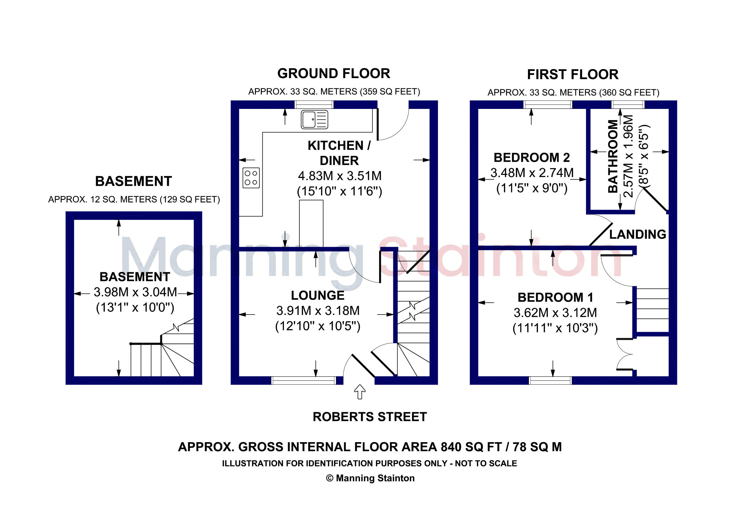 7, Roberts Street, Leeds floorplan