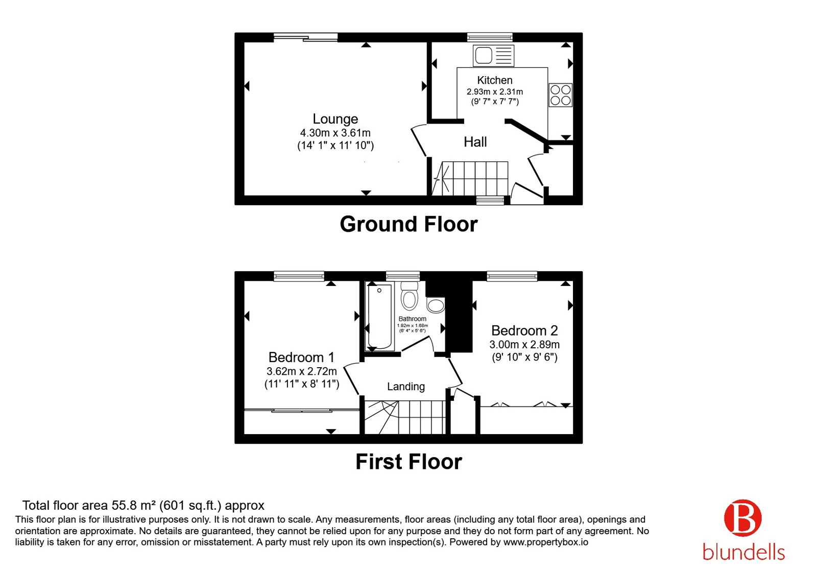 14, Deepwell Court, Sheffield floorplan