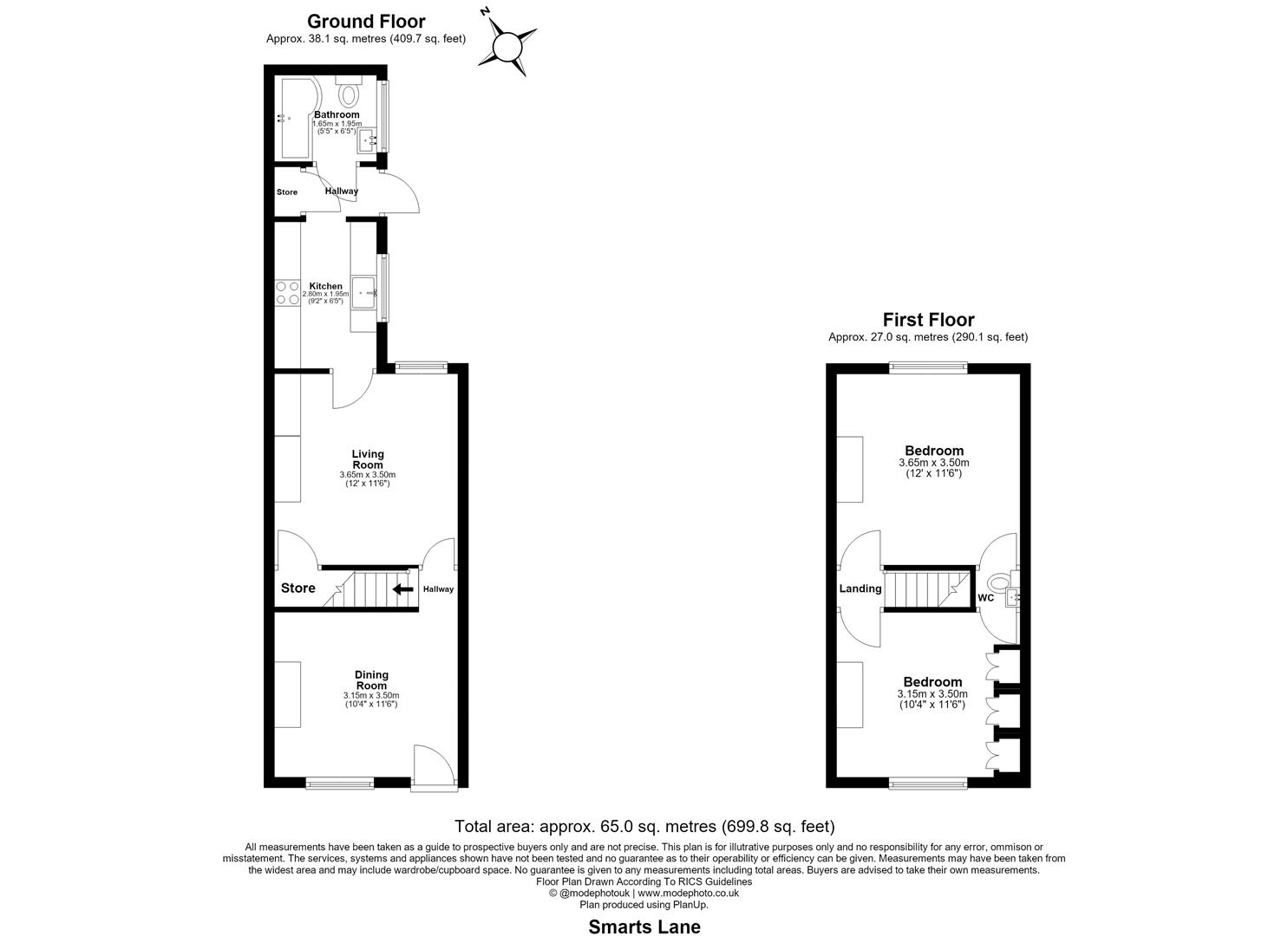 137, Smarts Lane, Loughton floorplan