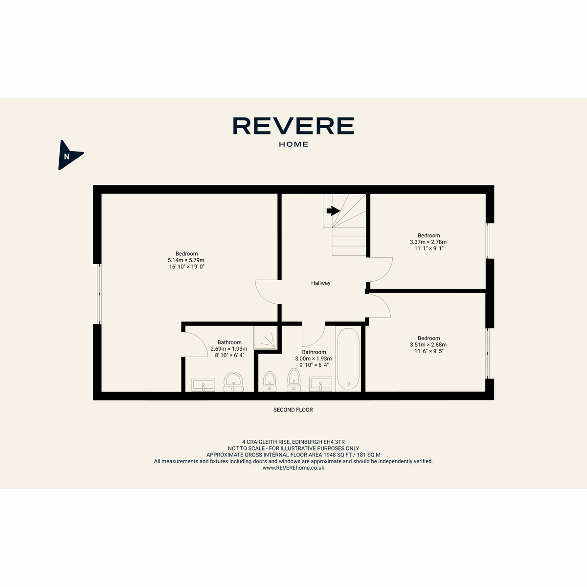 4, Craigleith Rise, Edinburgh floorplan