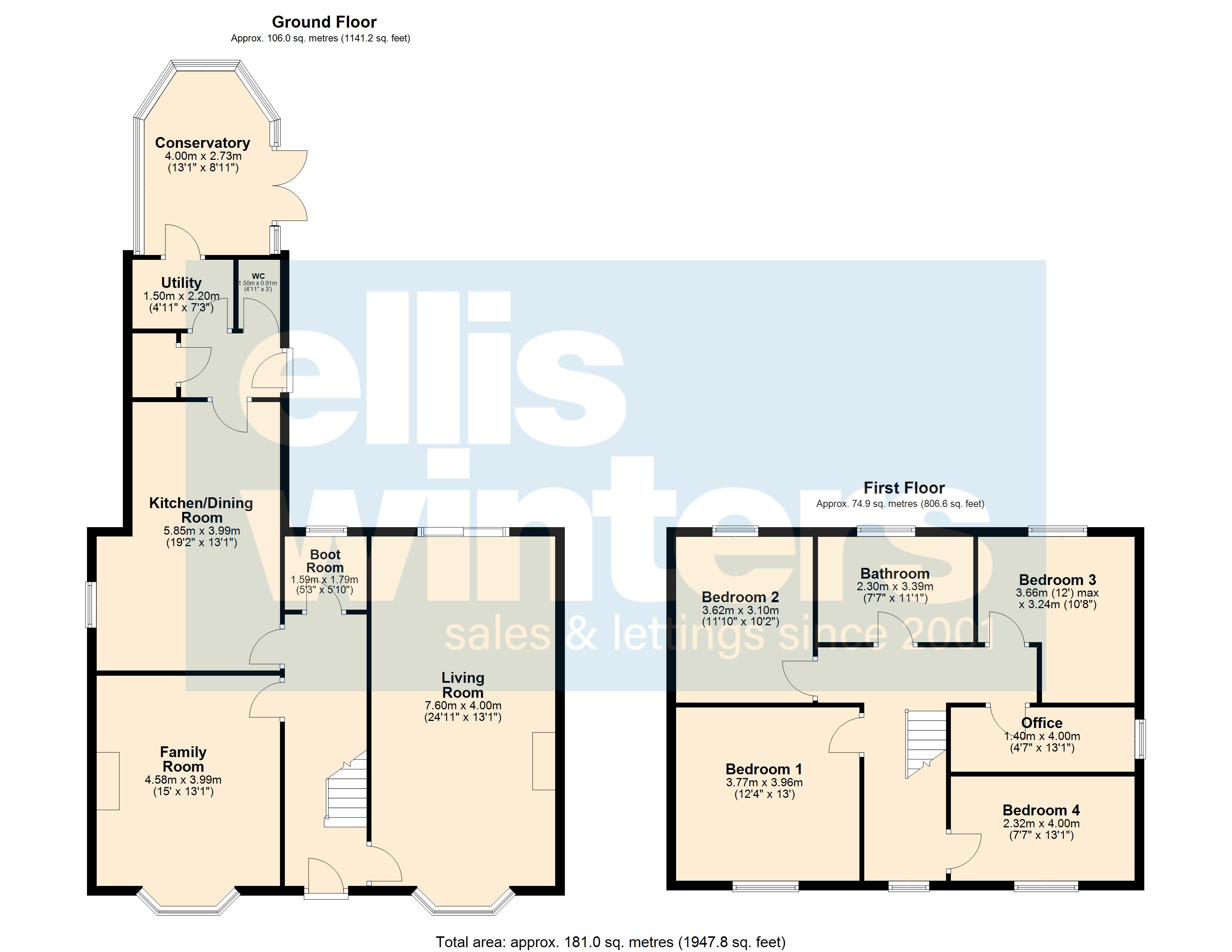 13, Wood Street, Chatteris floorplan