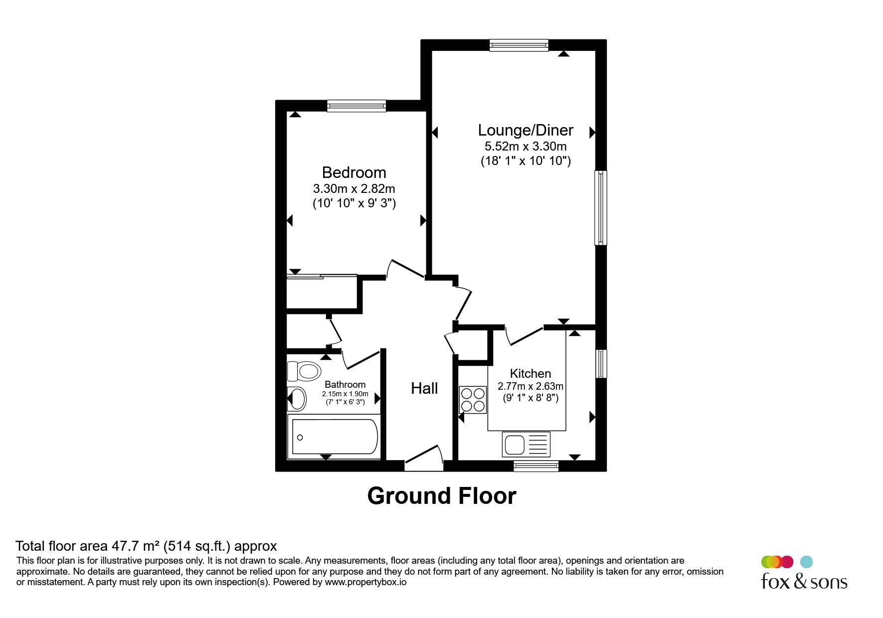 4, Godolphin Court, Crawley floorplan