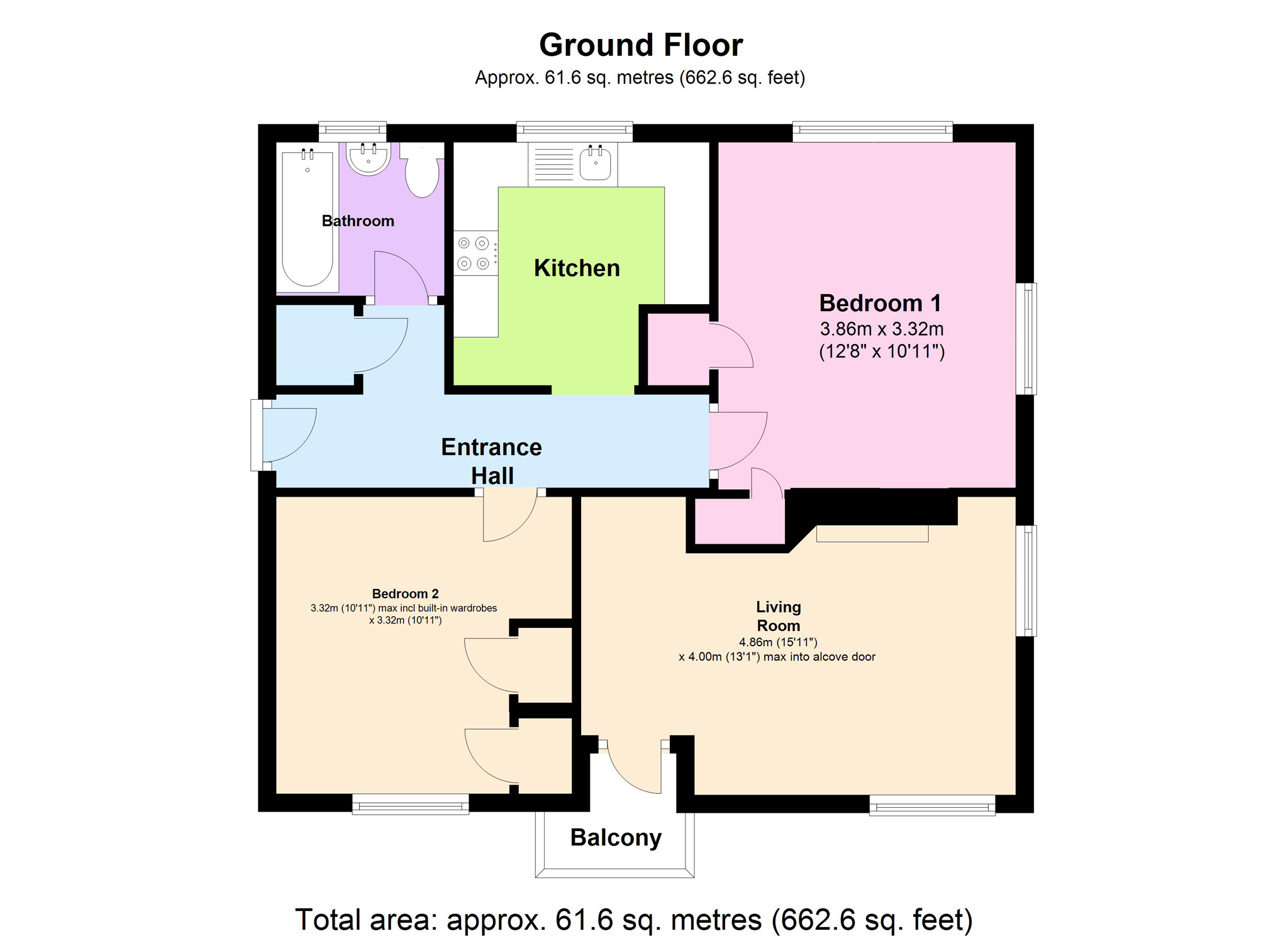 2 Bedrooms Flat for sale in Chelwood Avenue, Hatfield, Hertfordshire AL10