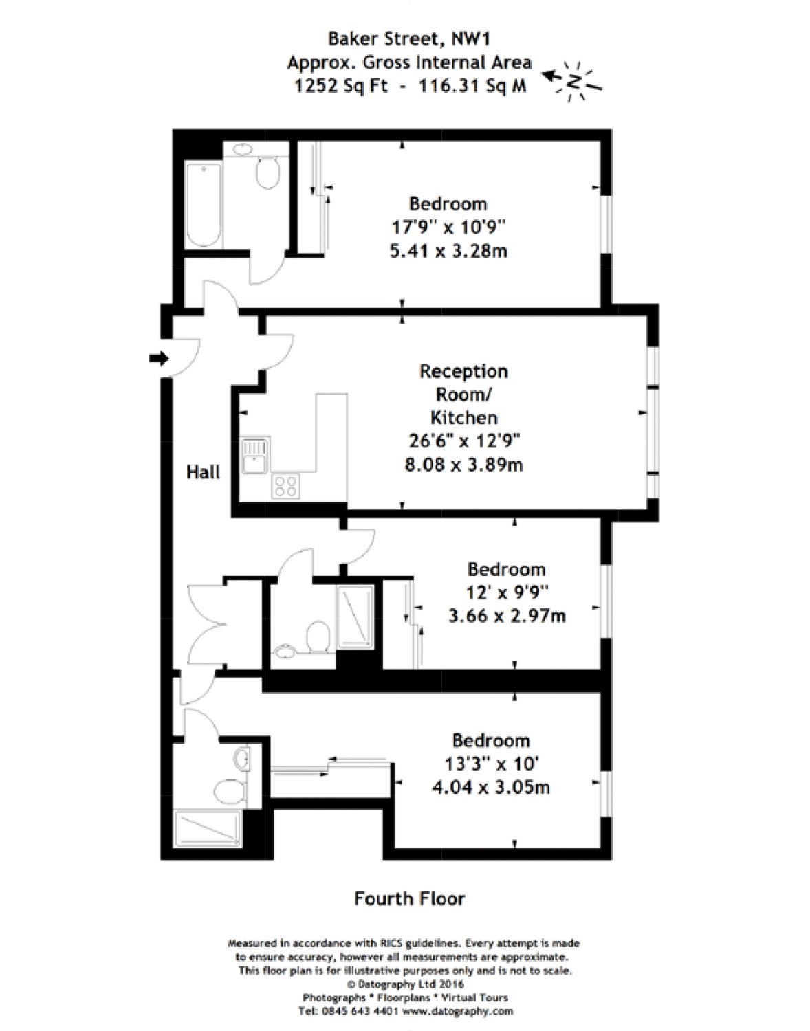 3 Bedrooms Flat to rent in Parkview Residence, Baker Street, Marylebone NW1