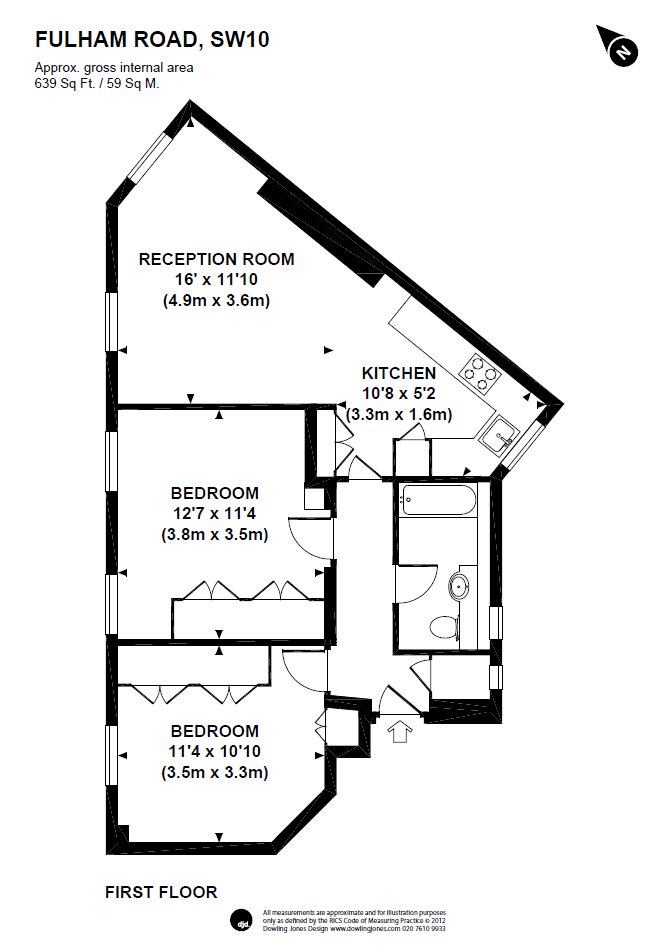Fulham Road, London floorplan