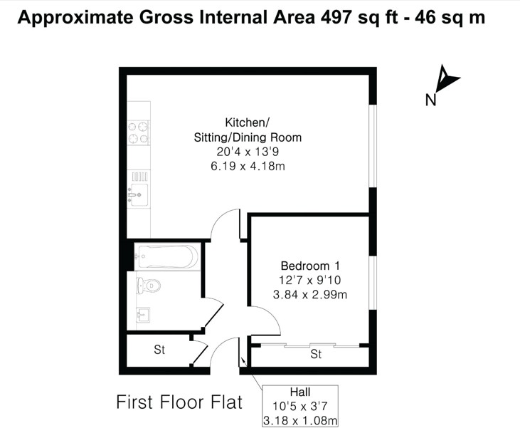 SNG SO -Flat 23, Wilkins Court 9-11,, Deanfield Avenue, Oxfordshire floorplan