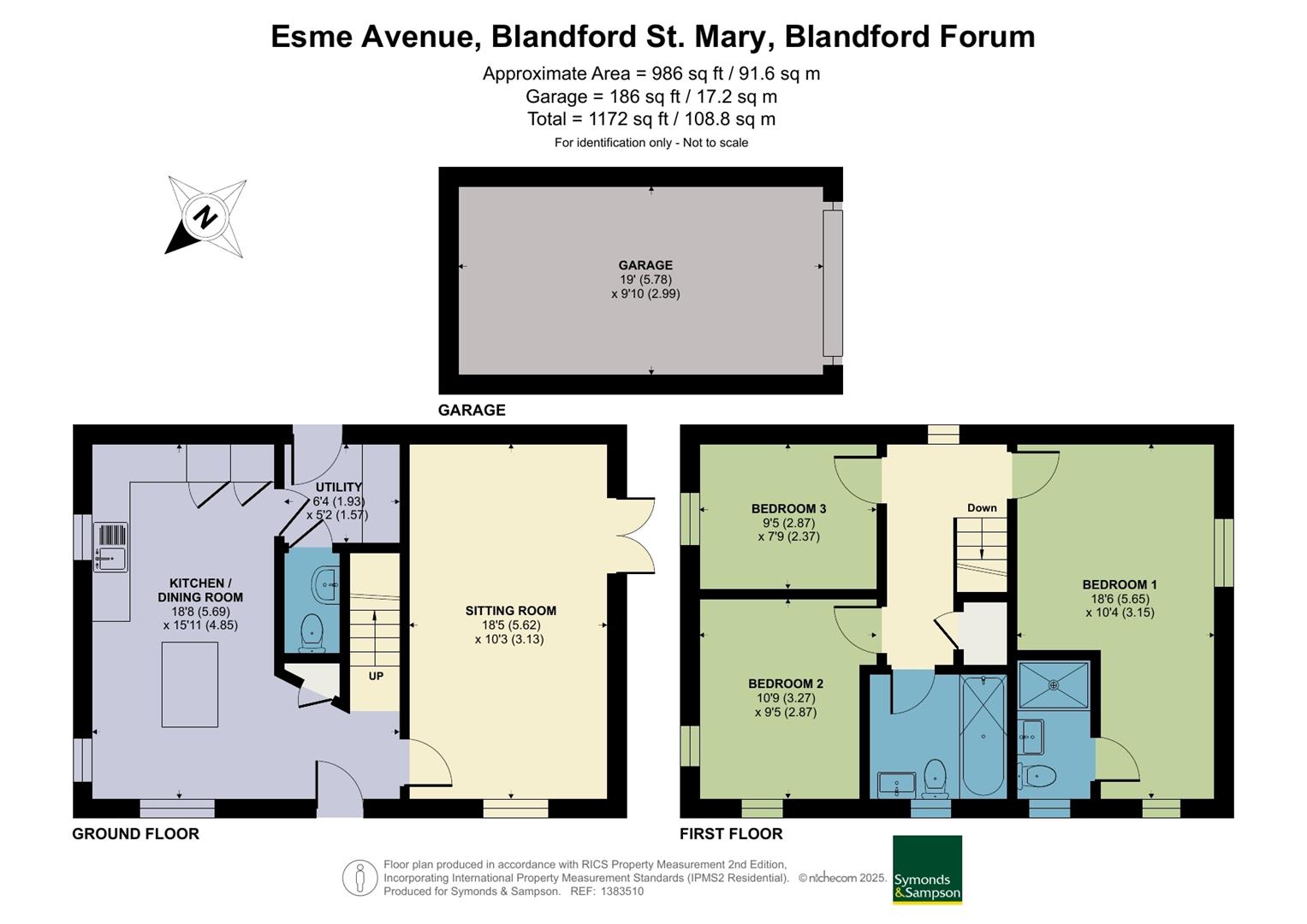 1, Esme Avenue, Blandford Forum floorplan