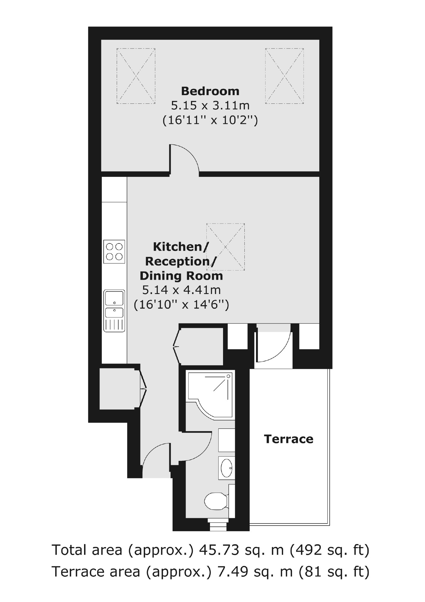 Greyhound Road, London floorplan