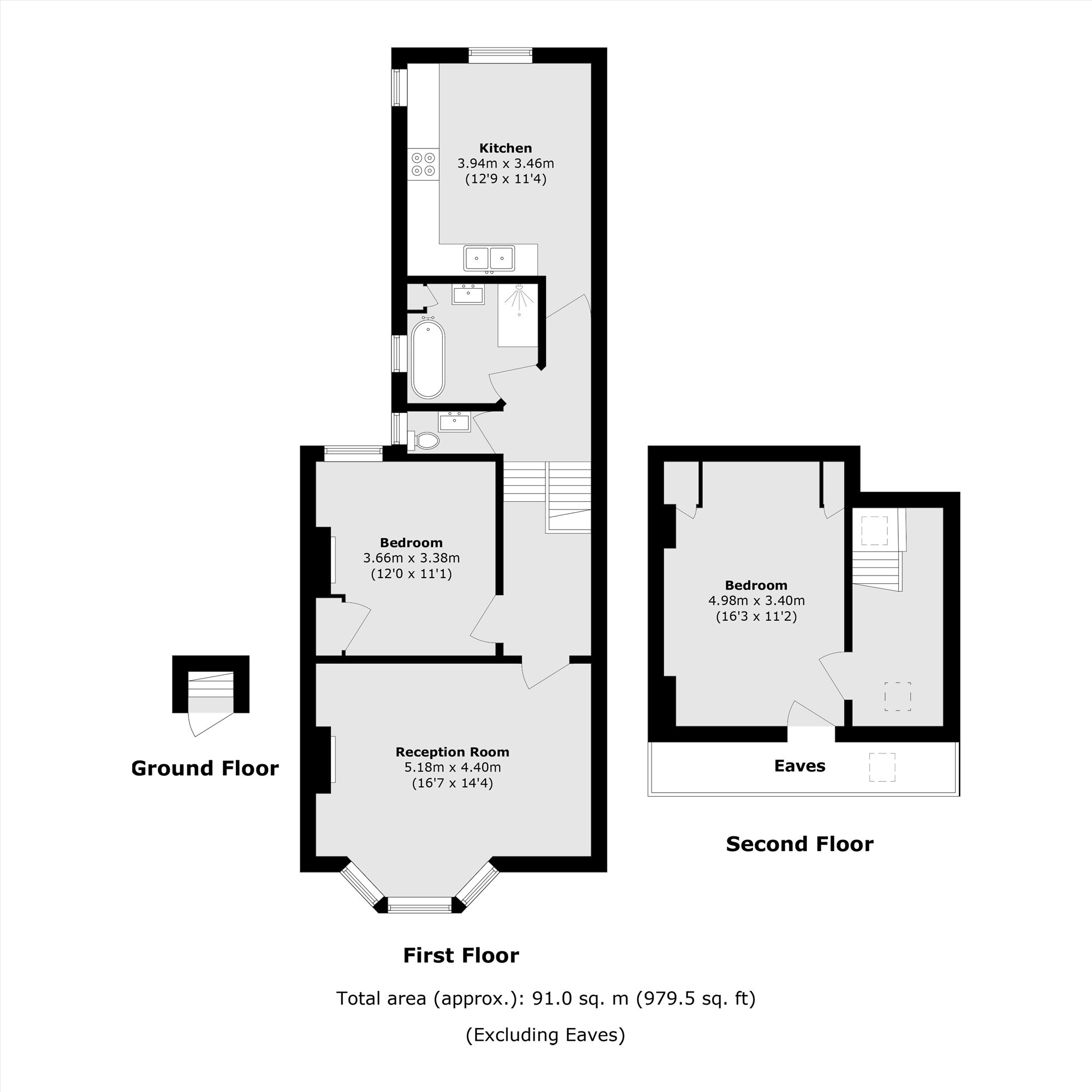15B, Nascot Street, London floorplan