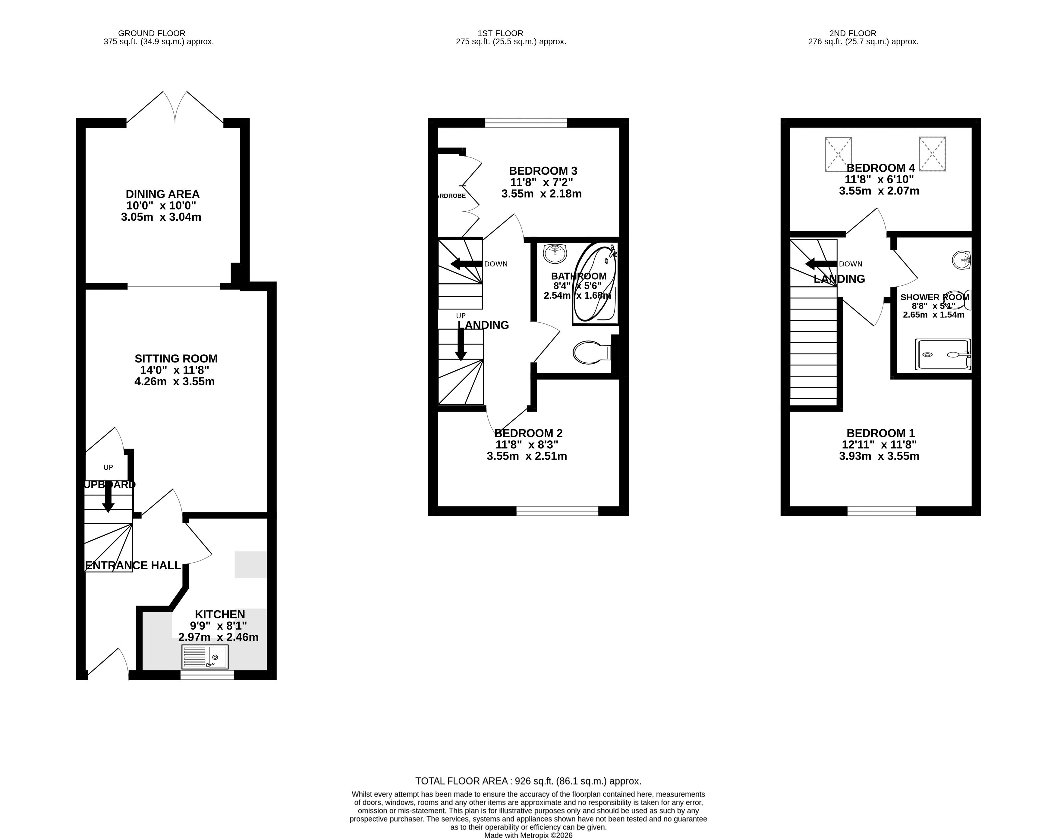 71, Warrilow Close, Weston-Super-Mare floorplan