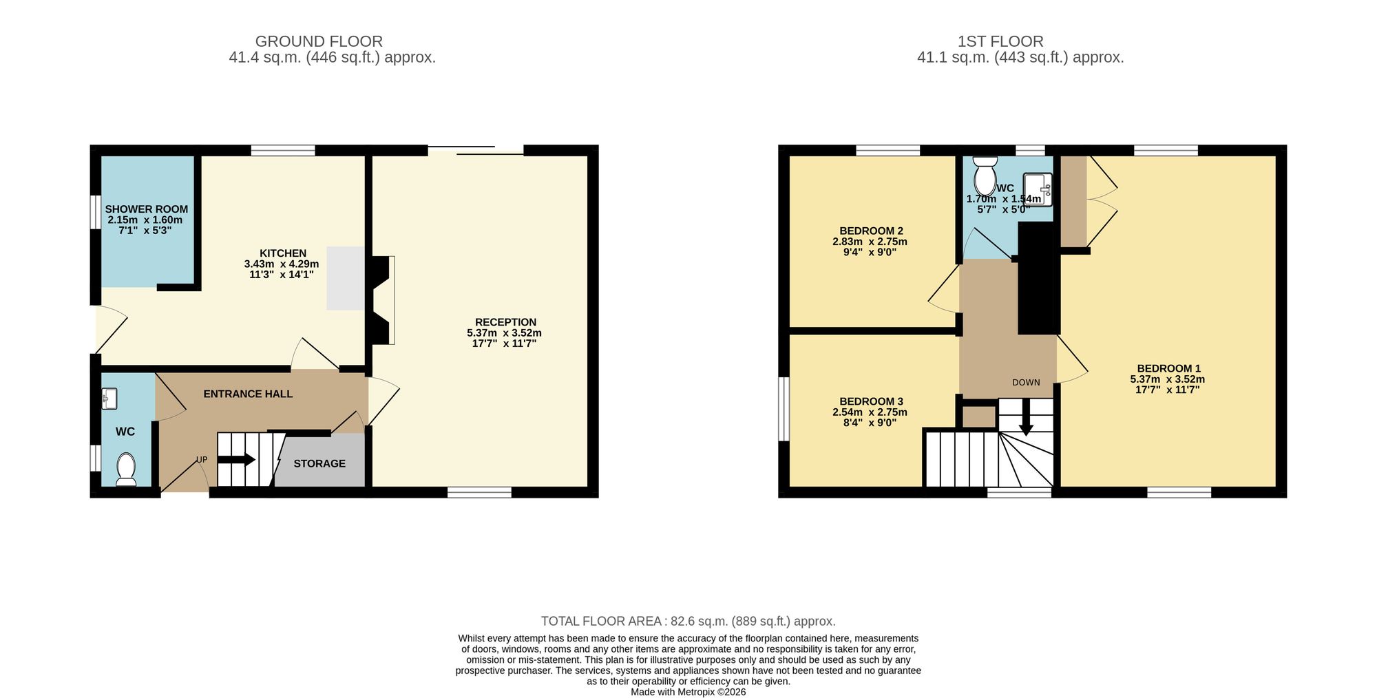 9 Poolsbrook View, Chesterfield floorplan
