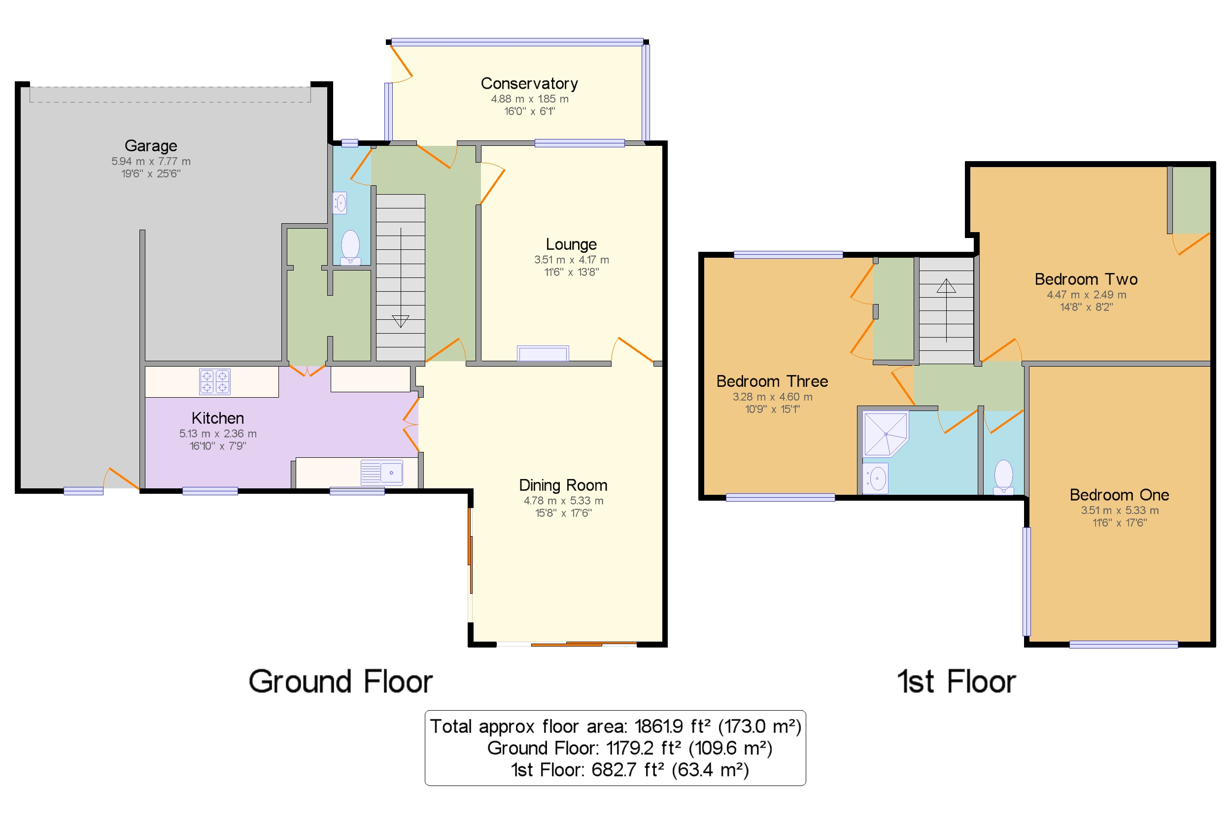 8, Coppice Close, Stockport floorplan