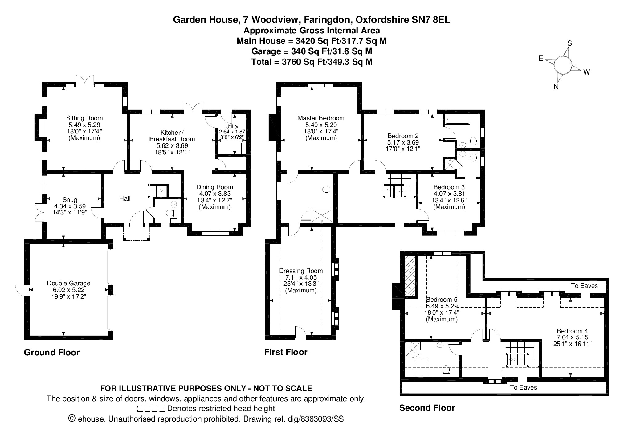 5 Bedrooms Detached house for sale in Woodview, Faringdon, Oxfordshire SN7