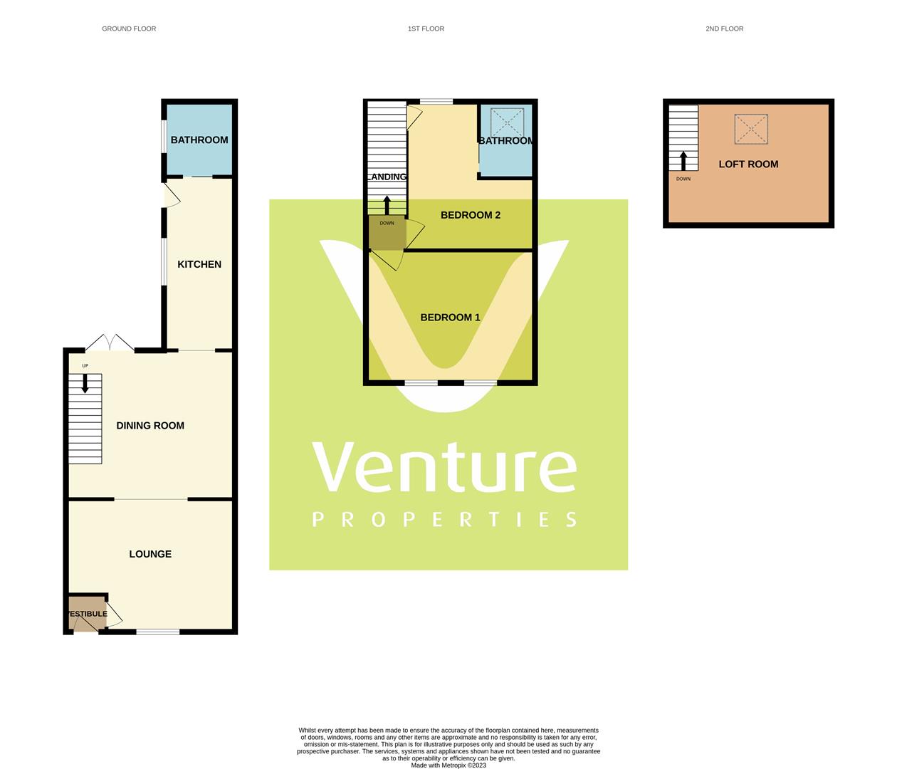 14, South Terrace, Crook floorplan