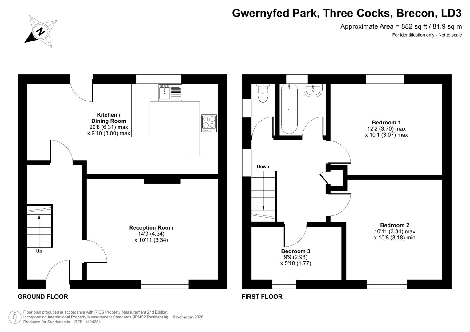 12, Gwernyfed Park, Brecon floorplan