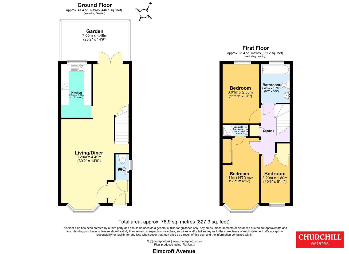 142, Elmcroft Avenue, London floorplan