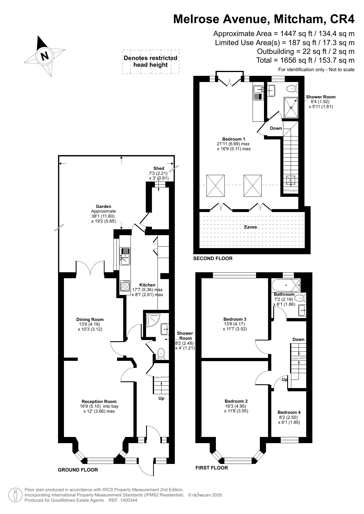 68, Melrose Avenue, Mitcham floorplan