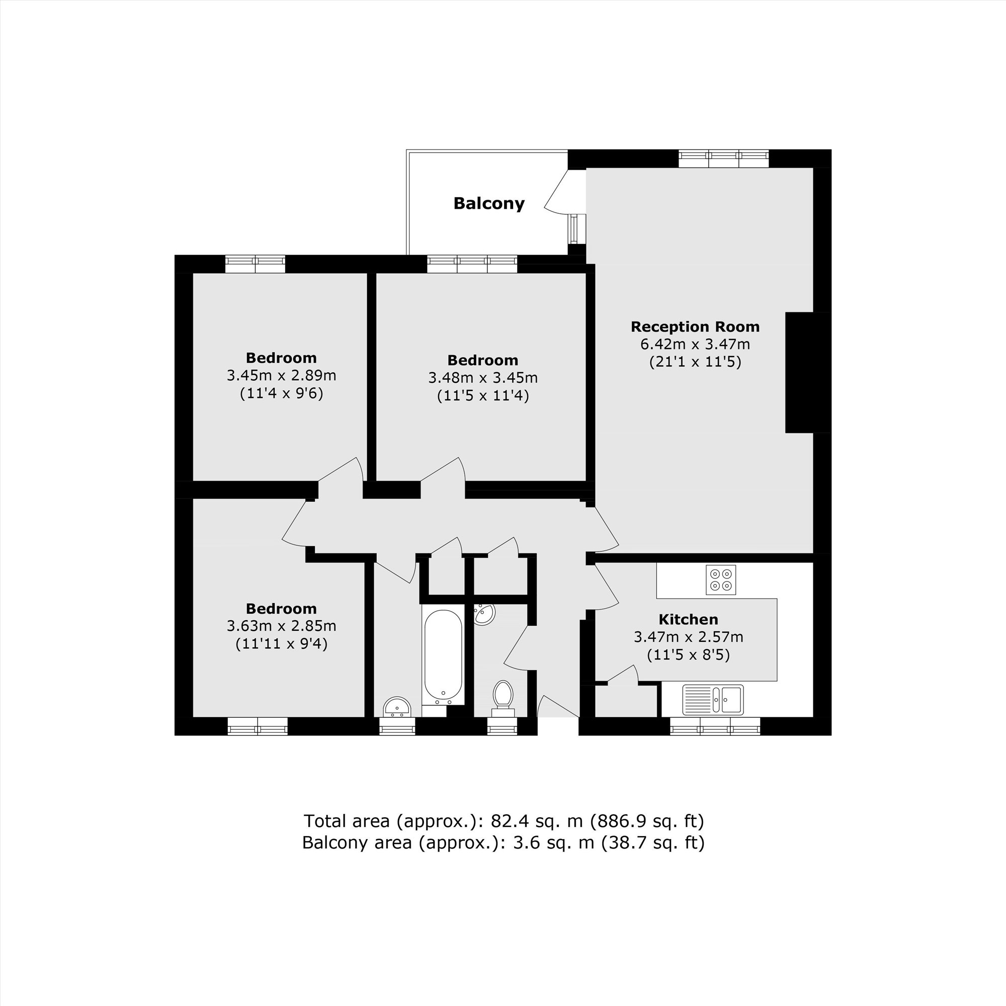 Wickham Road, London floorplan