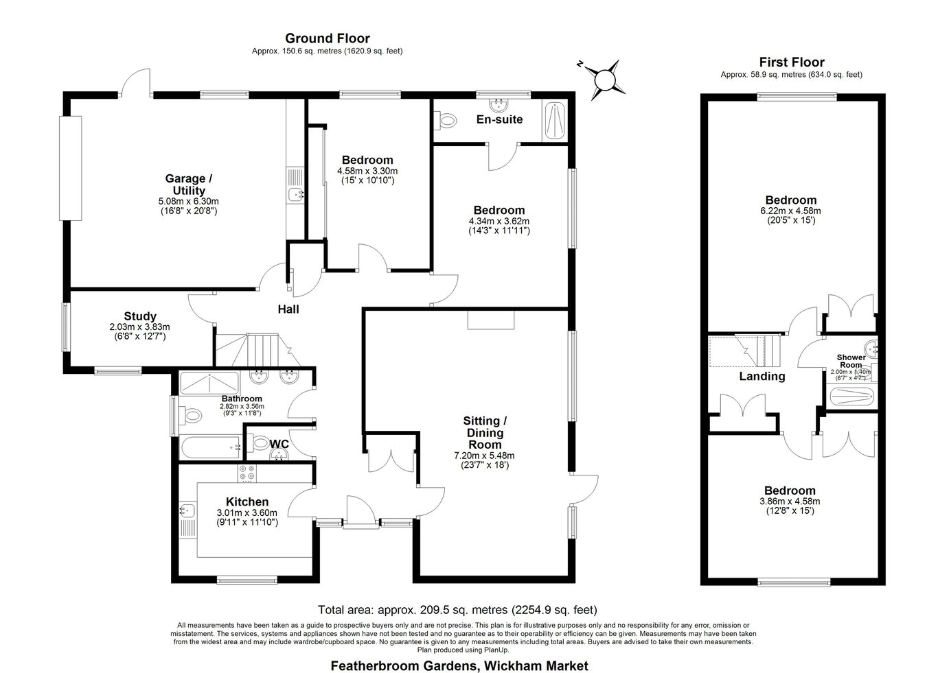 2, Featherbroom Gardens, Wickham Market, Woodbridge floorplan