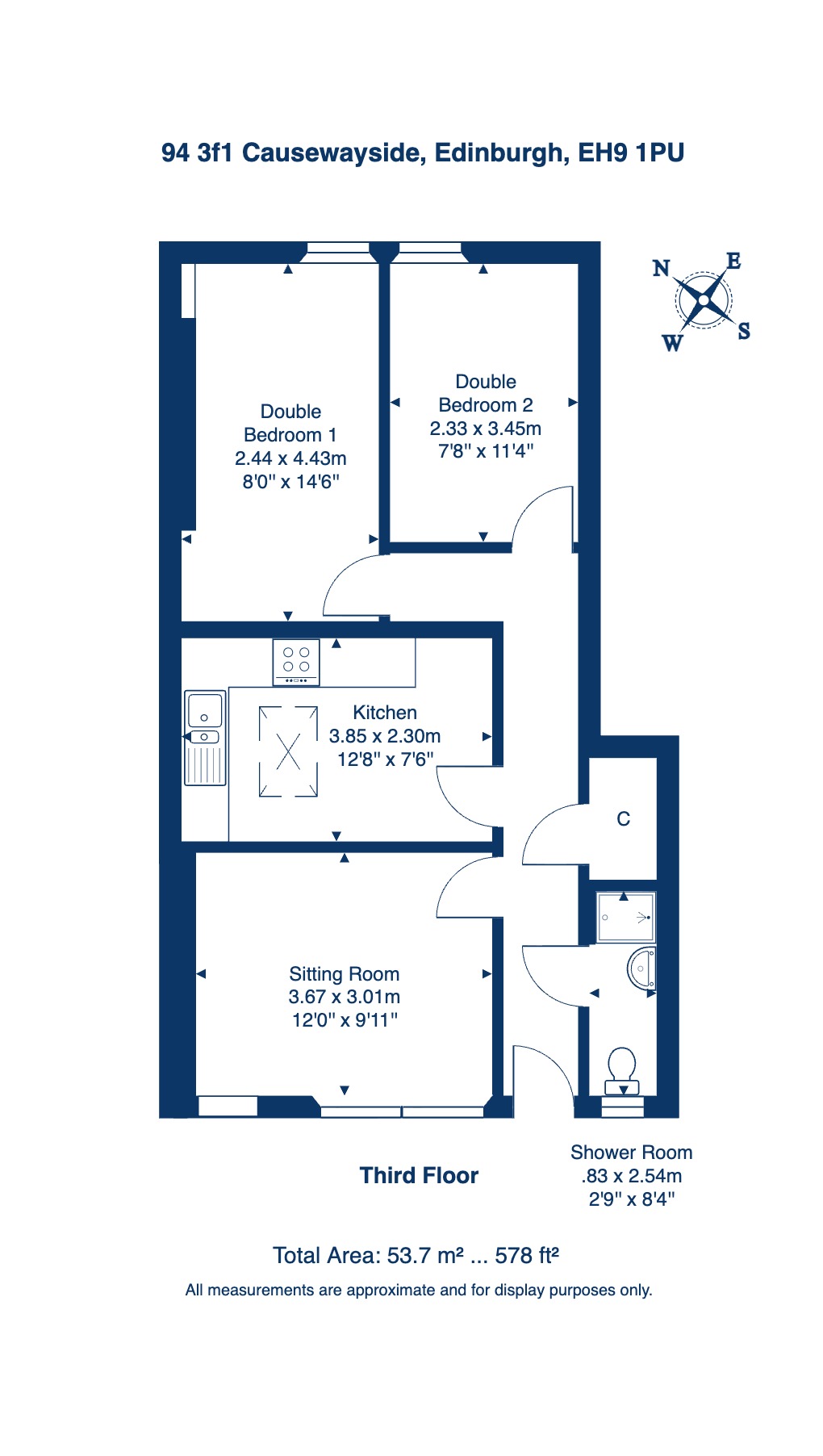 Causewayside, Edinburgh floorplan
