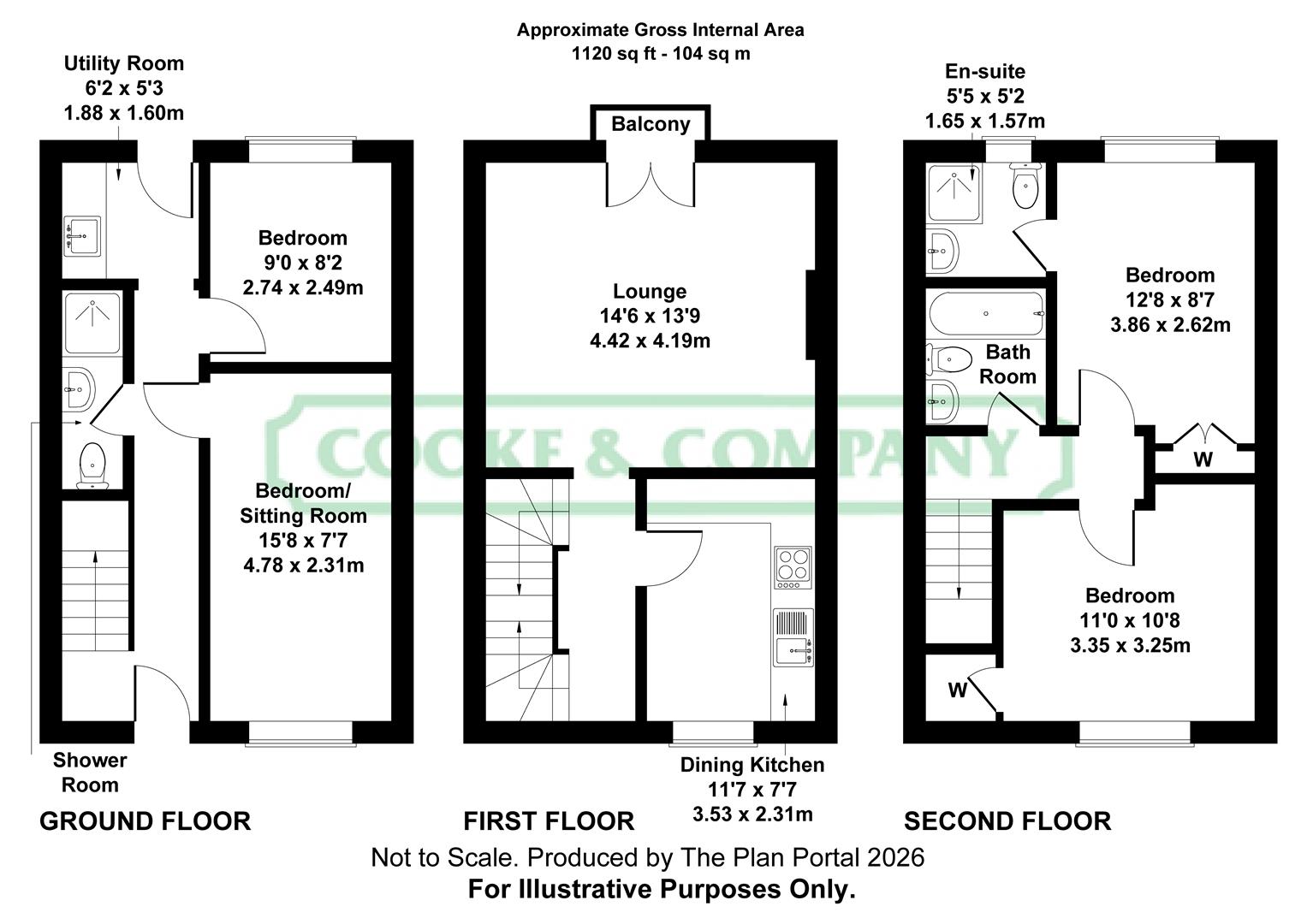 47, Parkedge Close, Leigh floorplan