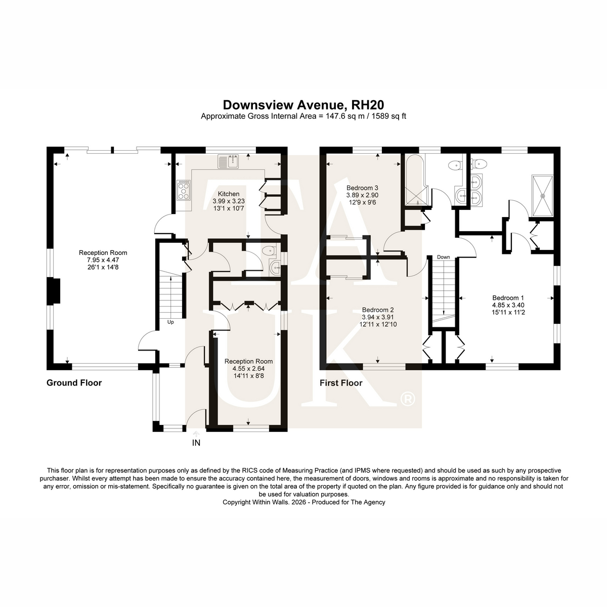 25, Downsview Avenue, Pulborough floorplan