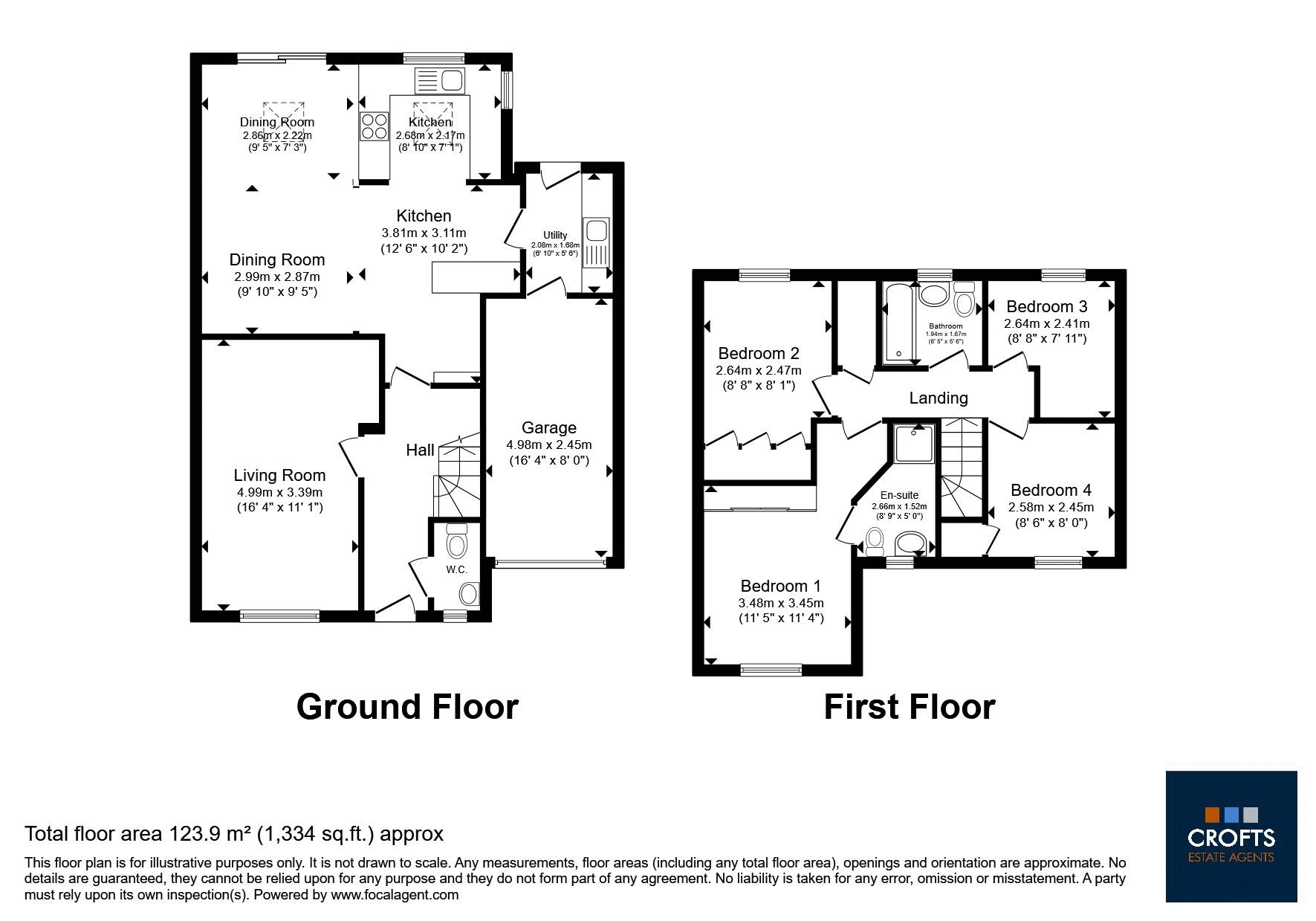 13, Newlyn Close, New Waltham floorplan