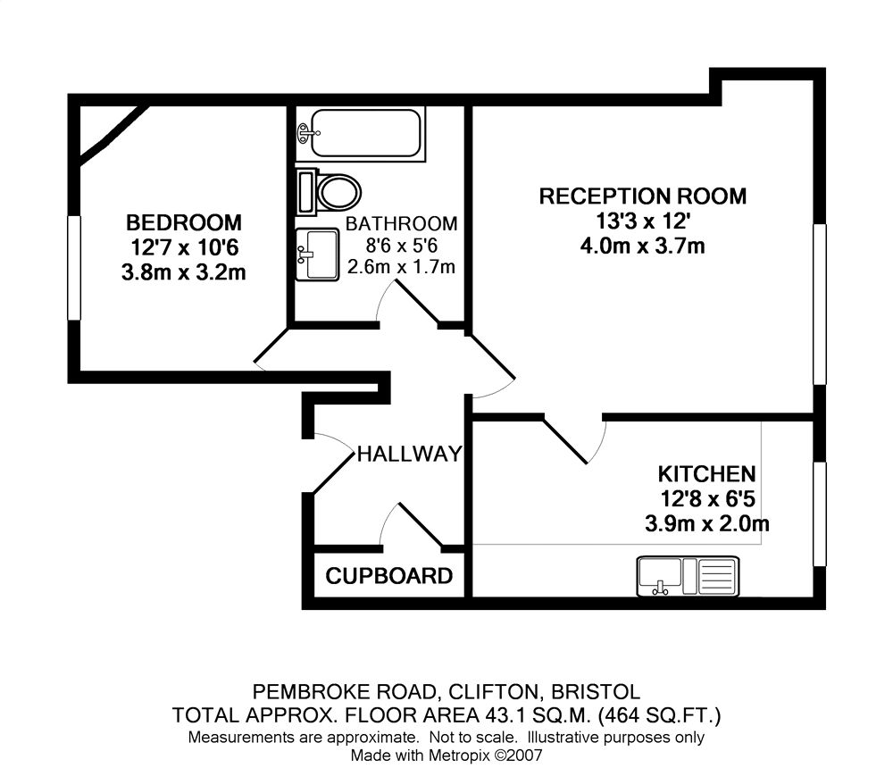 1 Bedrooms Flat to rent in Pembroke Road, Clifton, Bristol BS8